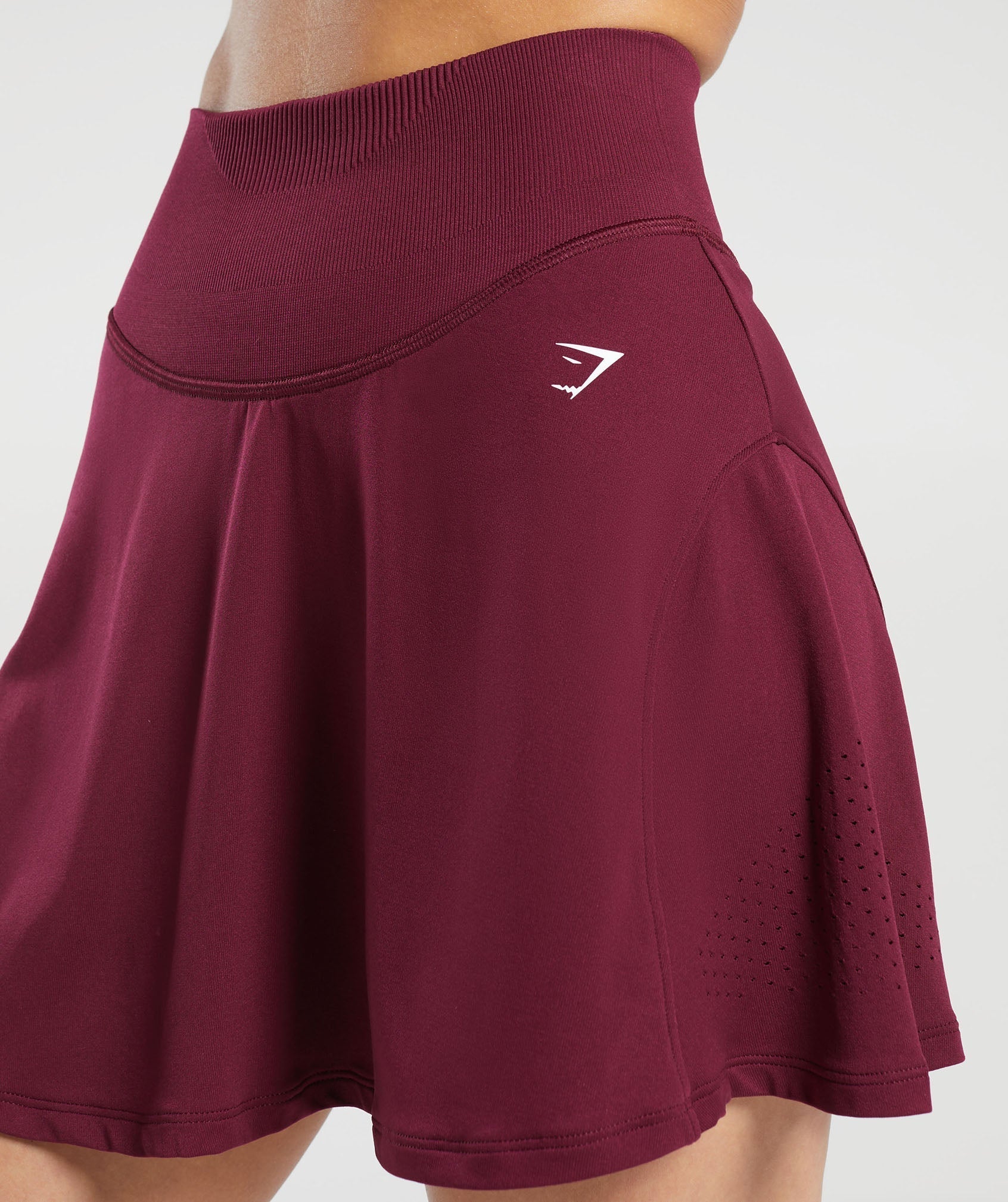 Sweat Seamless Skort in Plum Pink - view 6