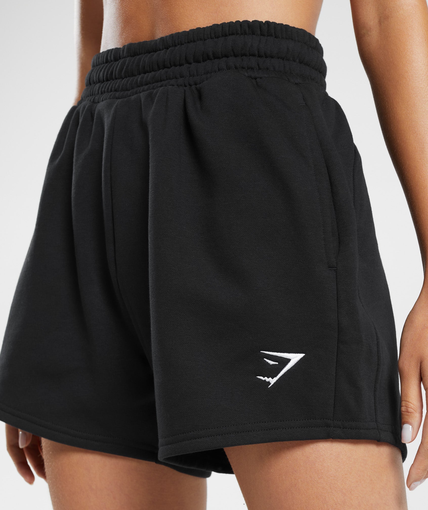 Training Fleece Shorts in Black - view 5