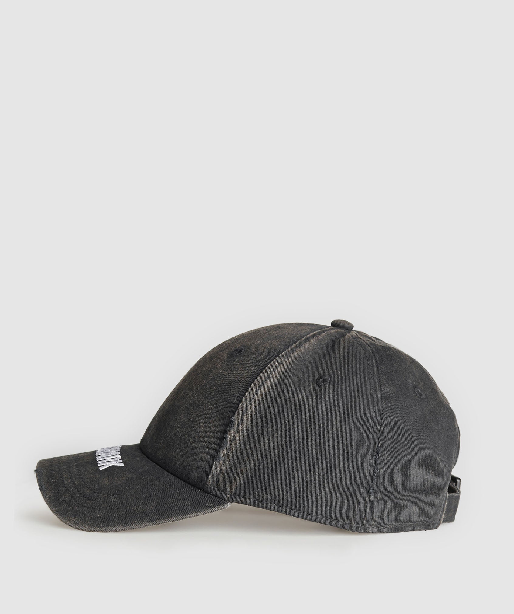 Washed Cap in Black - view 2
