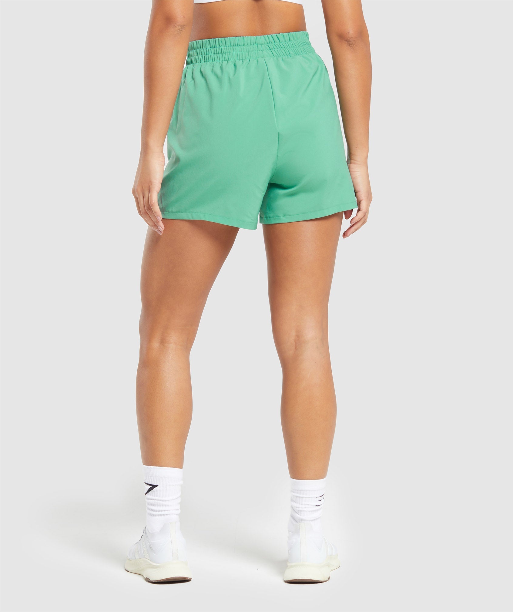 Woven Pocket Shorts in Lagoon Green - view 2