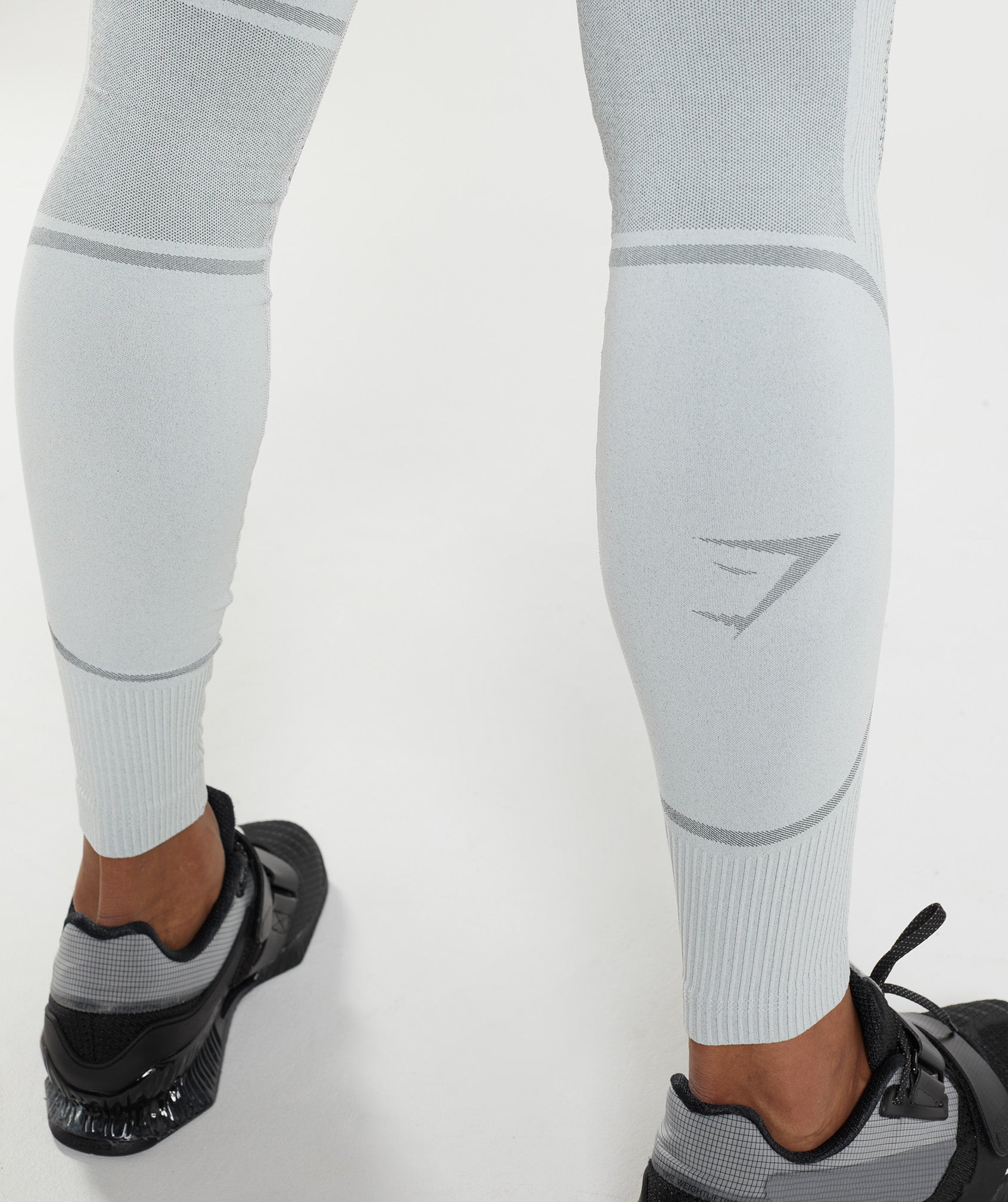 315 Seamless Tights in Light Grey/Charcoal Grey