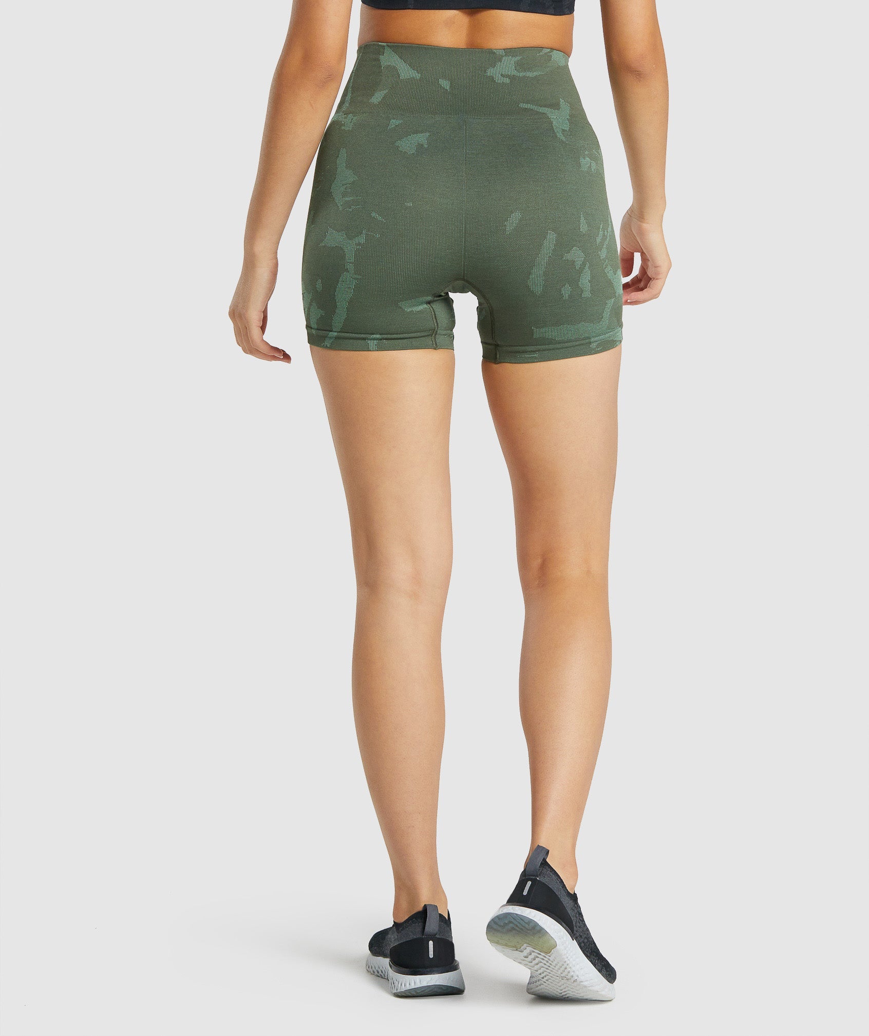 Adapt Camo Seamless Shorts in Savanna | Green