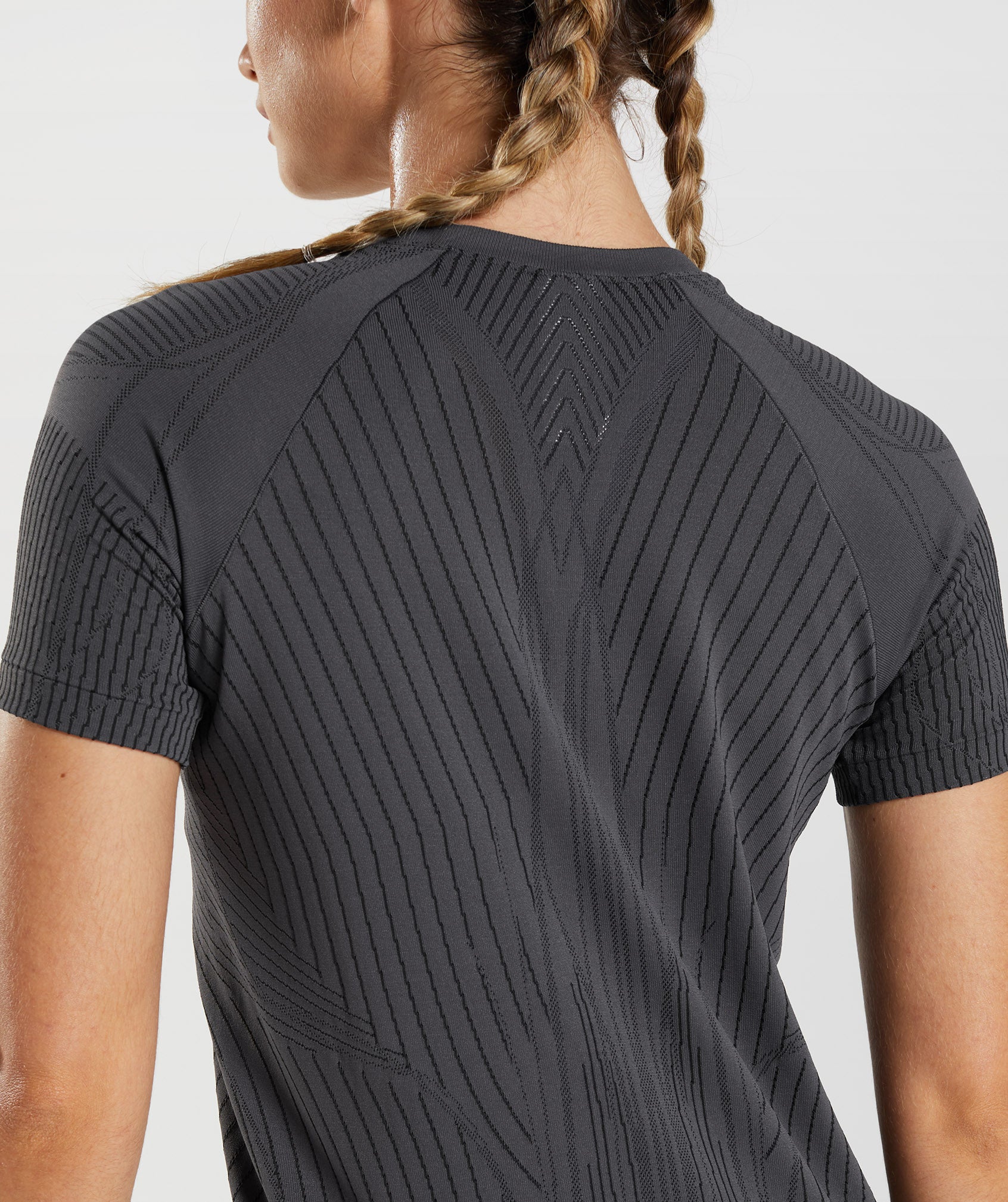 Apex Seamless Top in Onyx Grey/Black