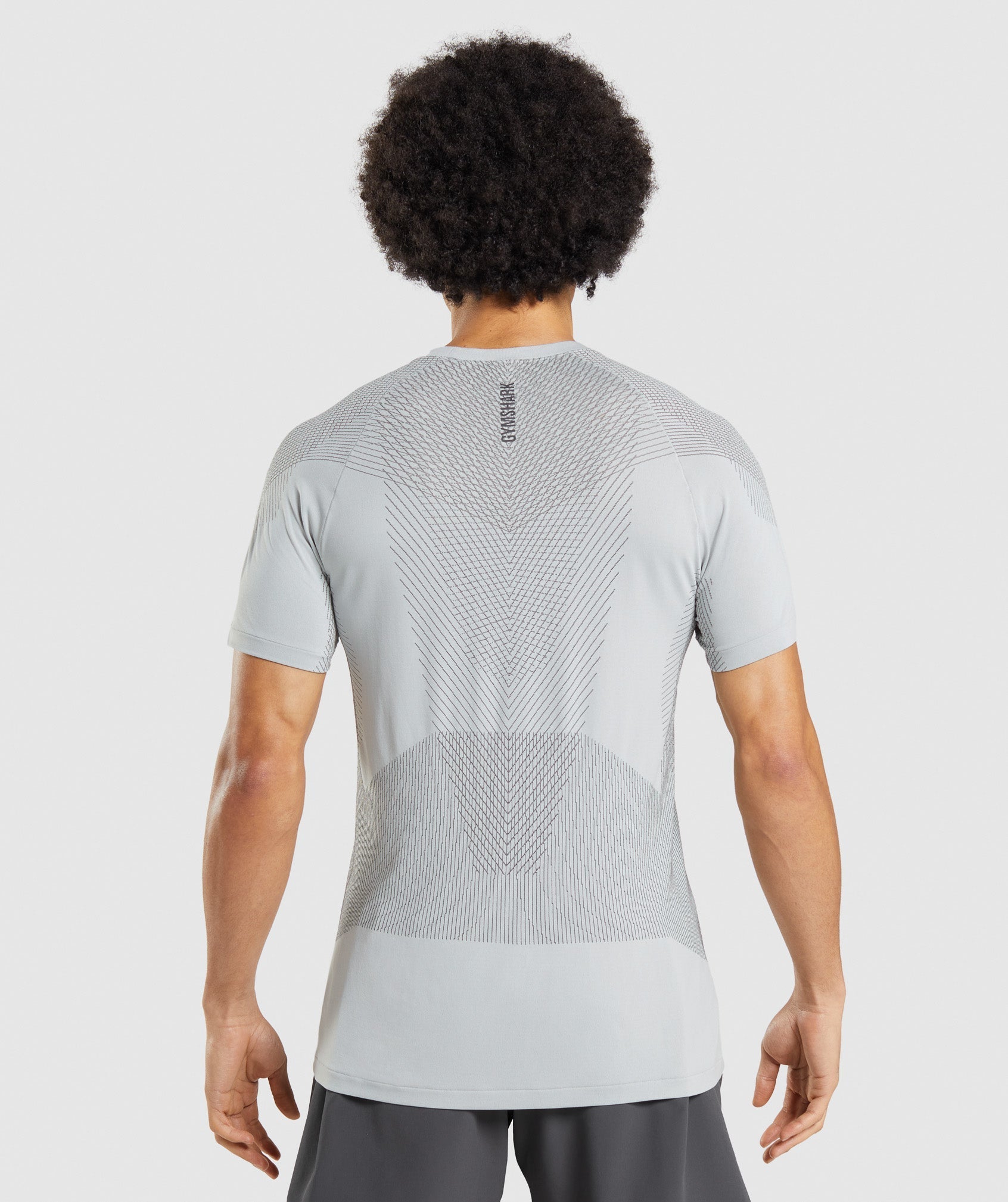 Apex Seamless T-Shirt in Light Grey/Onyx Grey