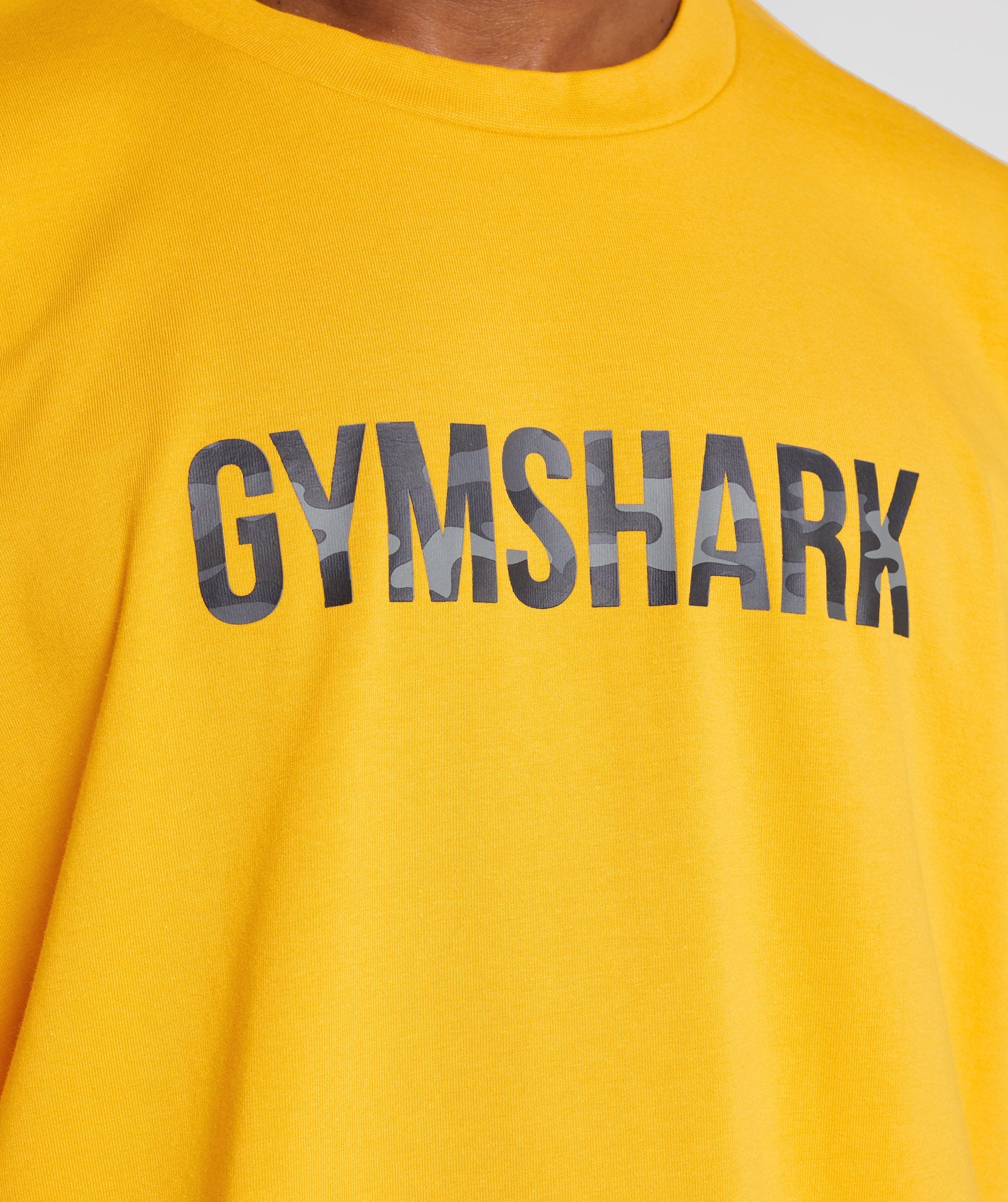 Apollo Infill Oversized T-Shirt in Saffron Yellow