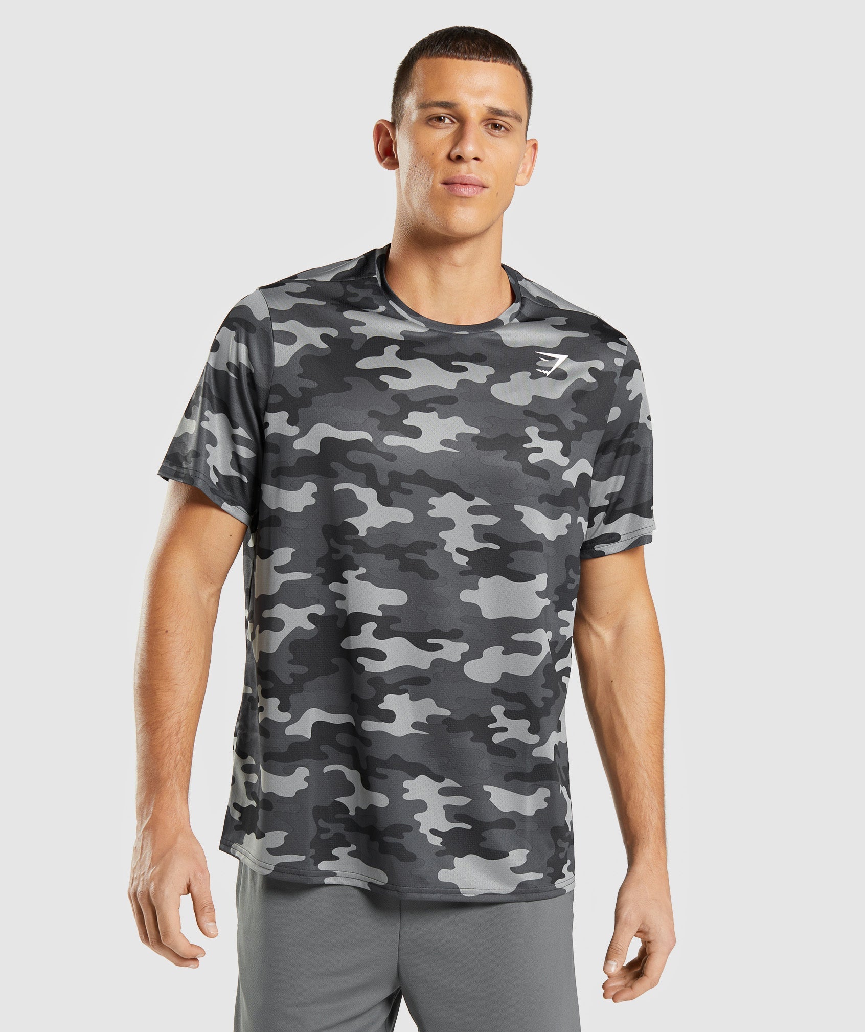 Arrival T-Shirt in Grey Print