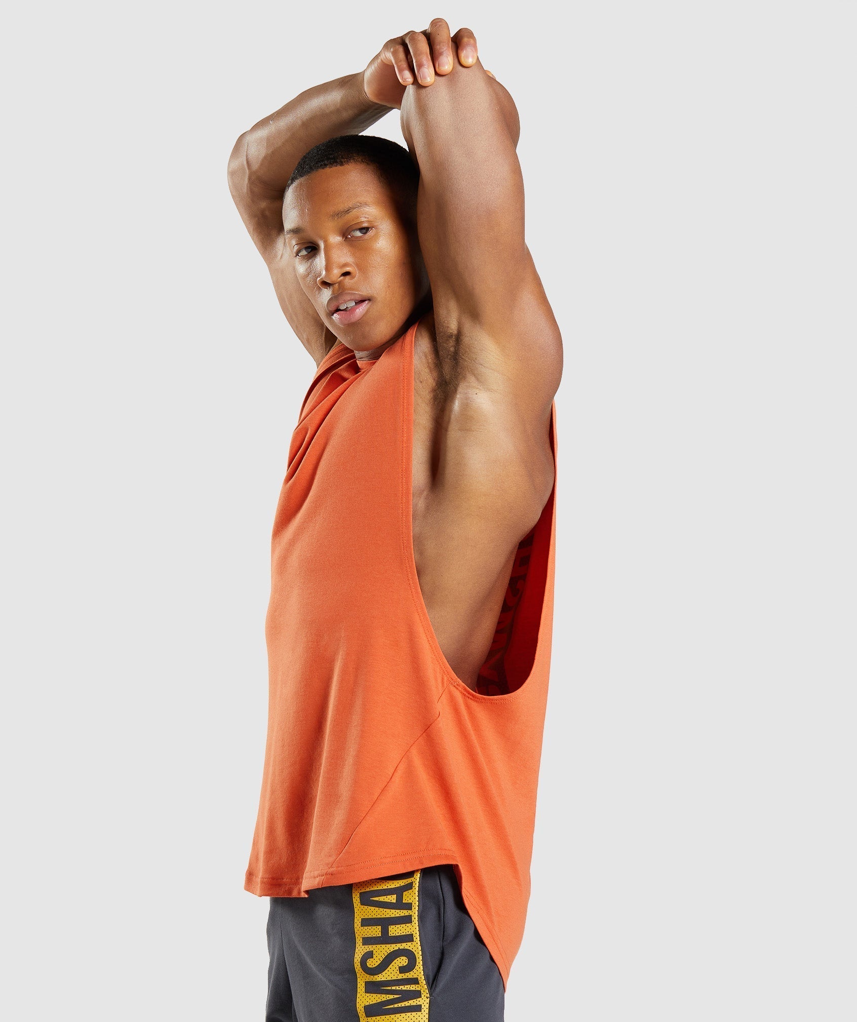 Bold Drop Arm Tank in Clay Orange