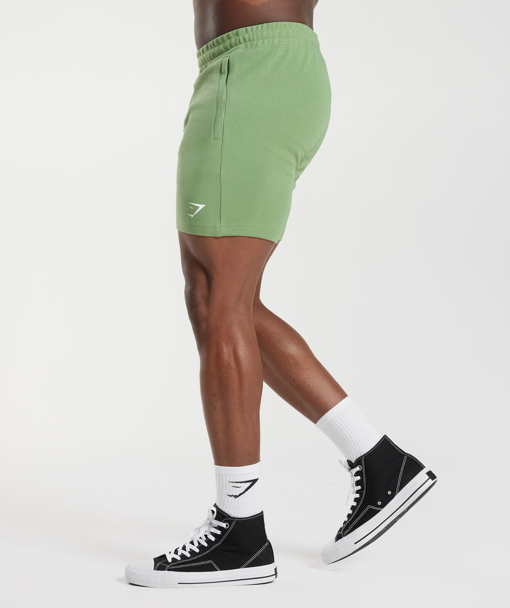 React 7" Shorts in Tea Green