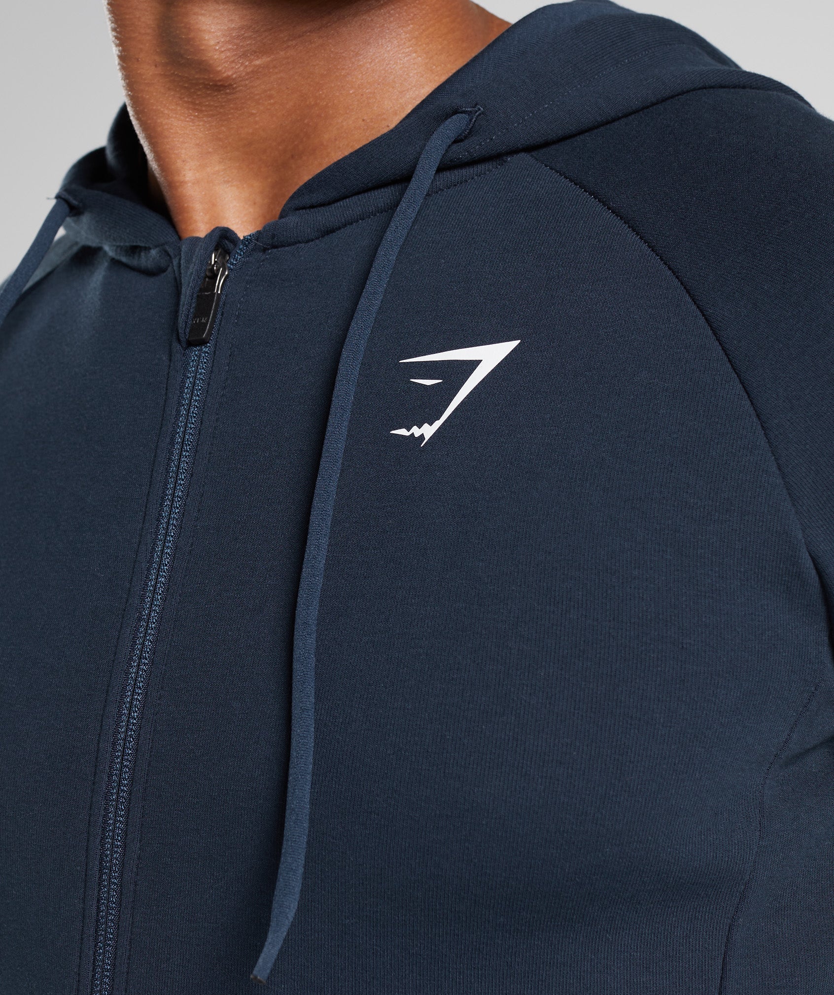 React Zip Hoodie in Navy - view 6