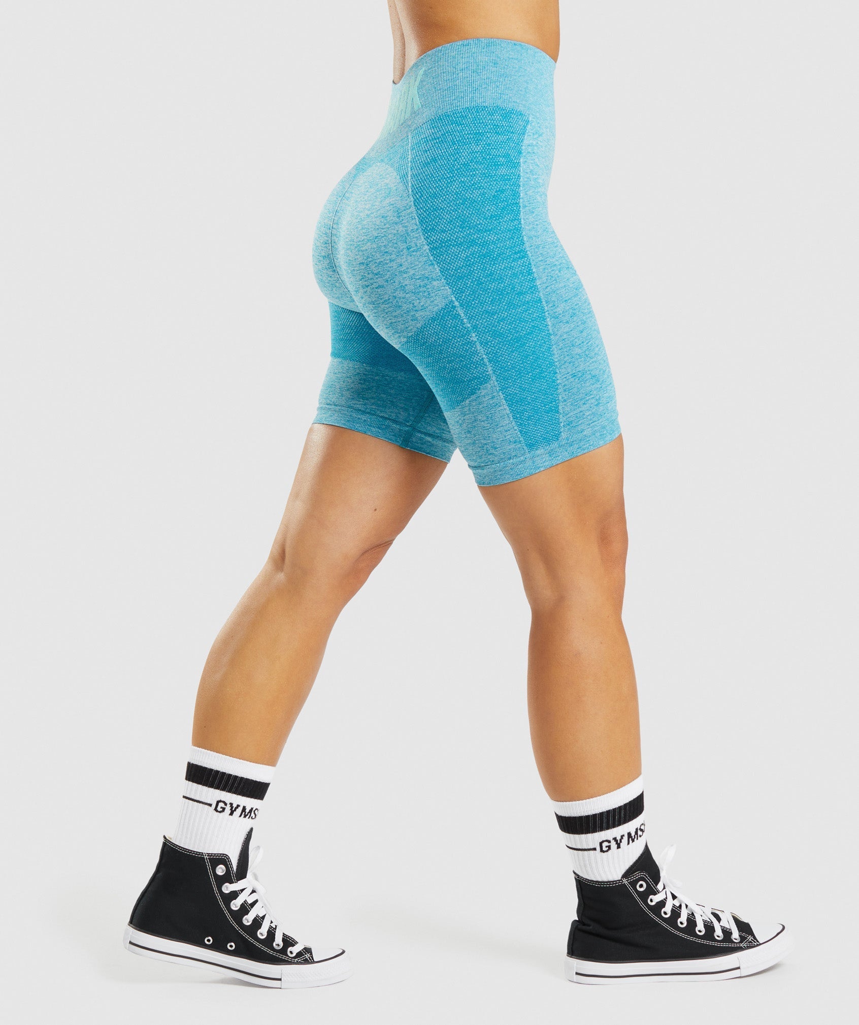 Flex Cycling Shorts in Atlas Blue Marl