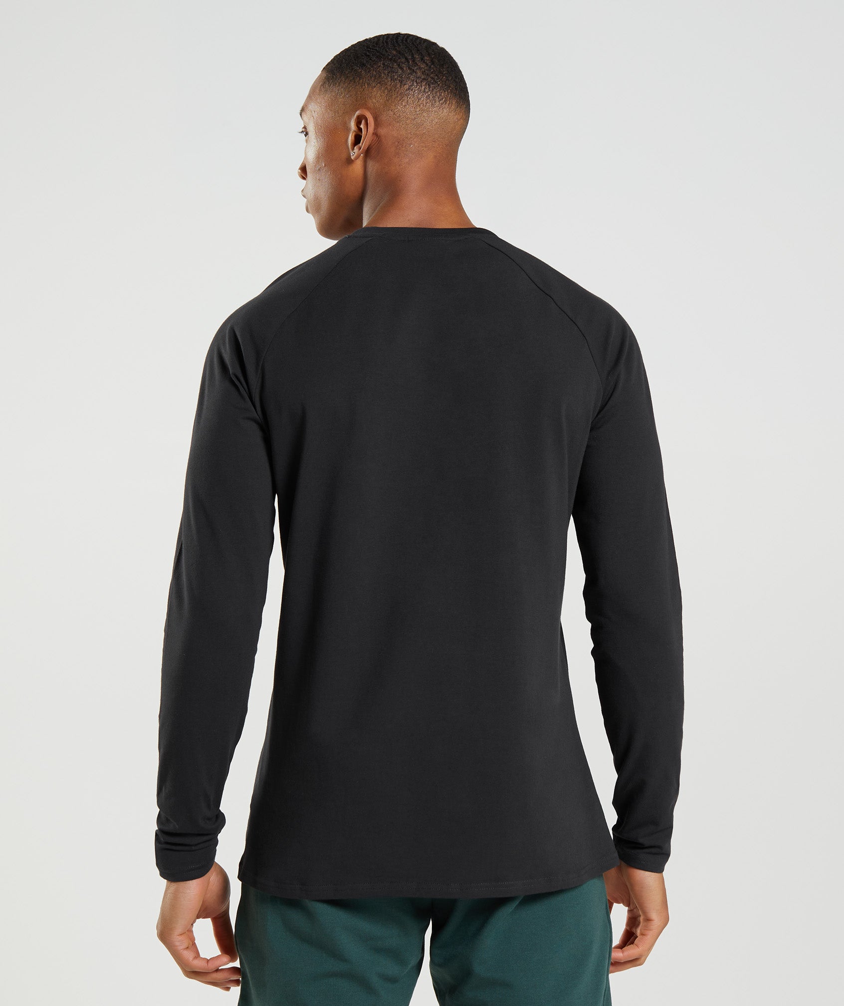 Apollo Camo Long Sleeve T-Shirt in Black
