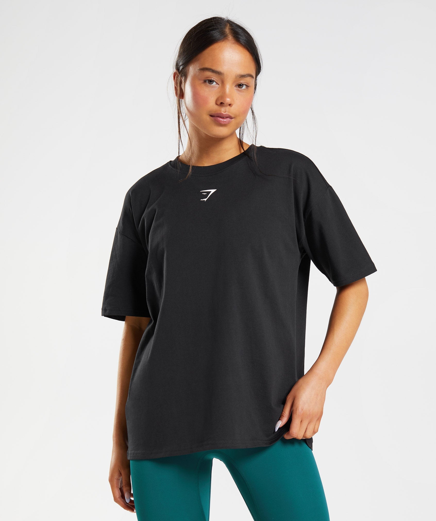 Gymshark Crew Neck Short Sleeve Black Women Energy+ Seamless T-Shirt  GLST4274 BK