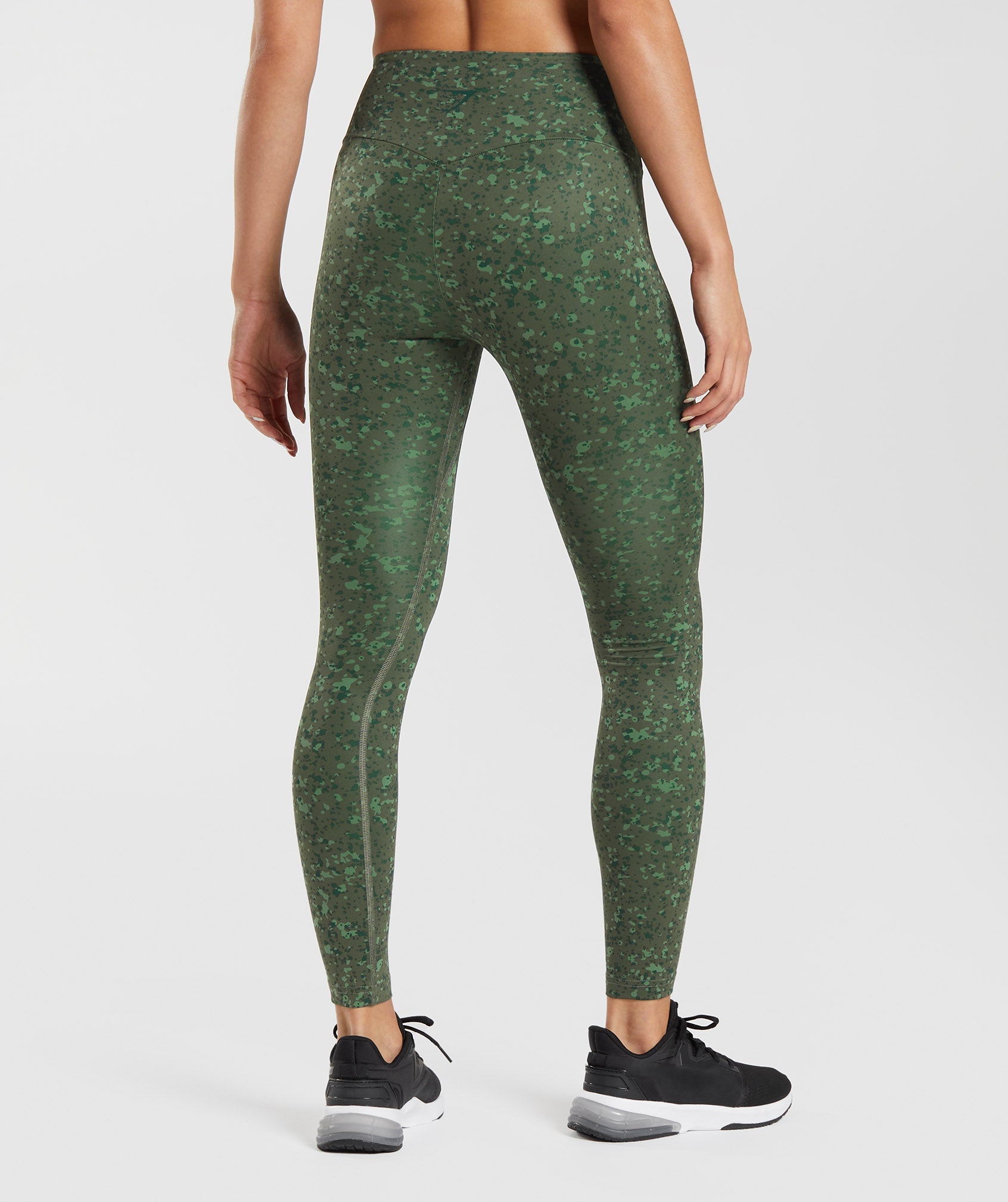 Mineral Print Leggings in Core Olive