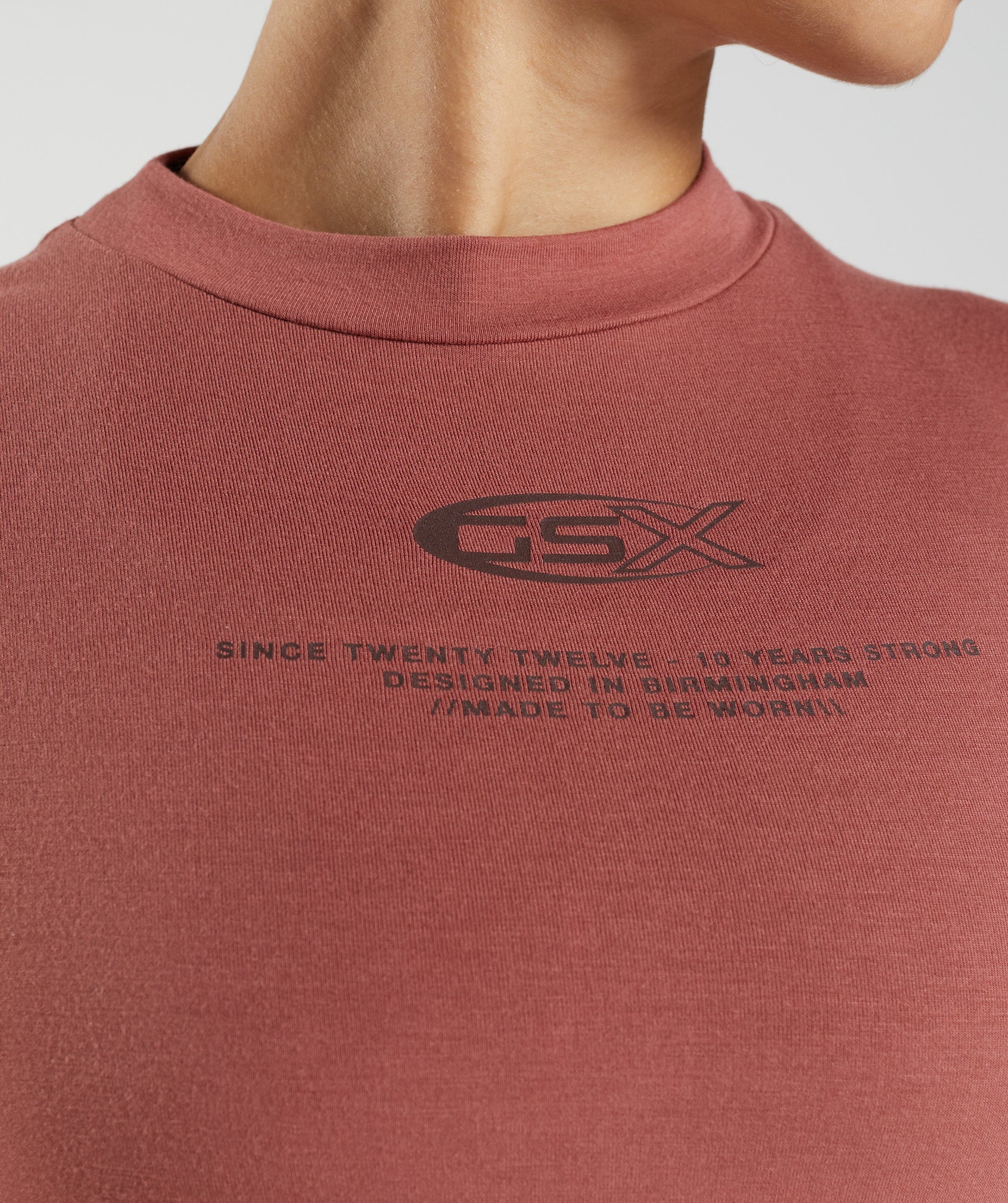 GS10 Year Body Fit T-Shirt in Rose Brown