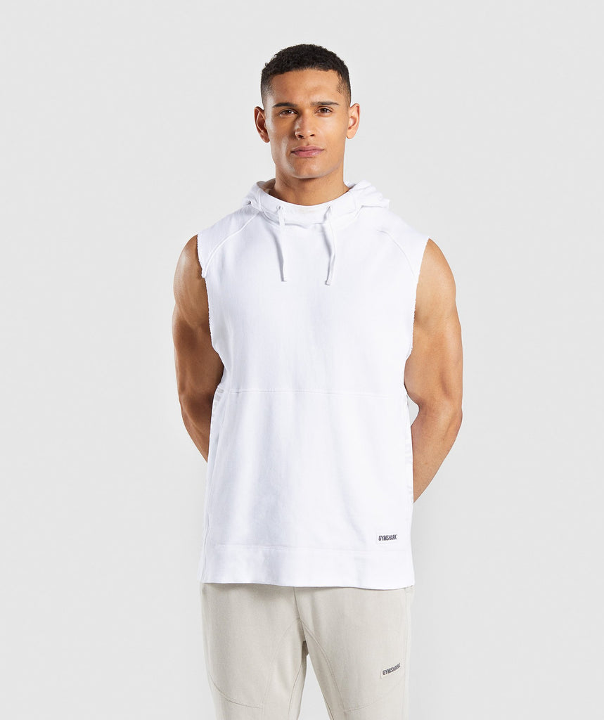 gymshark cut off hoodie