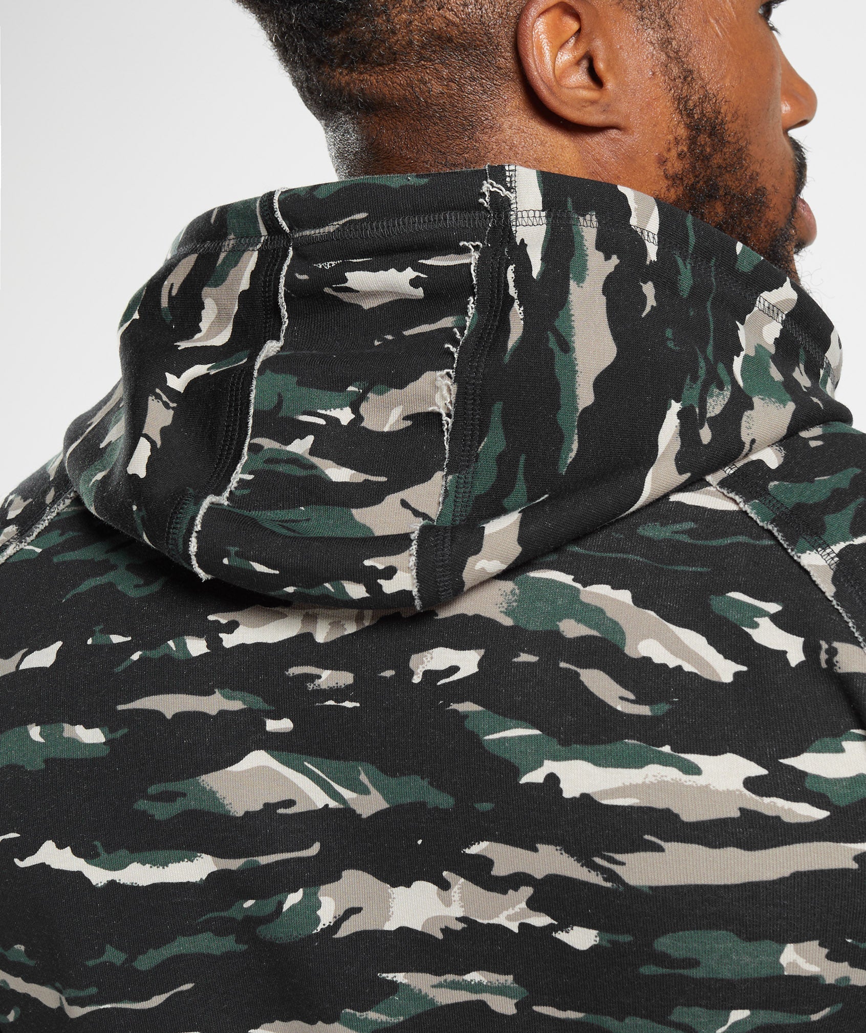 Legacy Hoodie in Obsidian Green Print - view 6