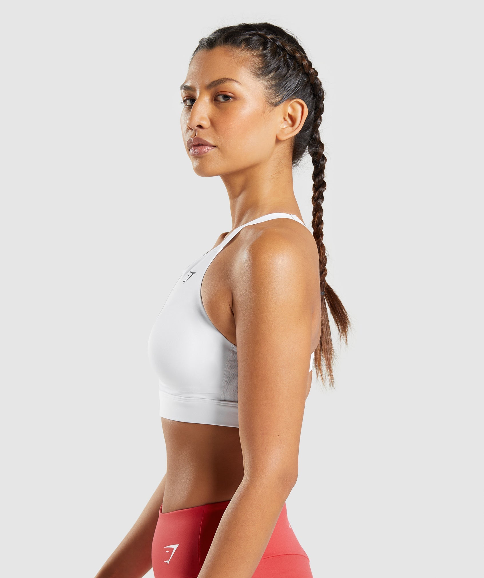 Gymshark Mesh Neckline 2.0 Sports Bra - White