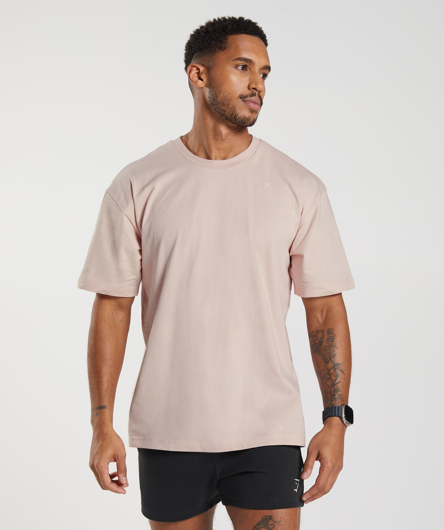 Oversized Sharkhead T-Shirt in Misty Pink