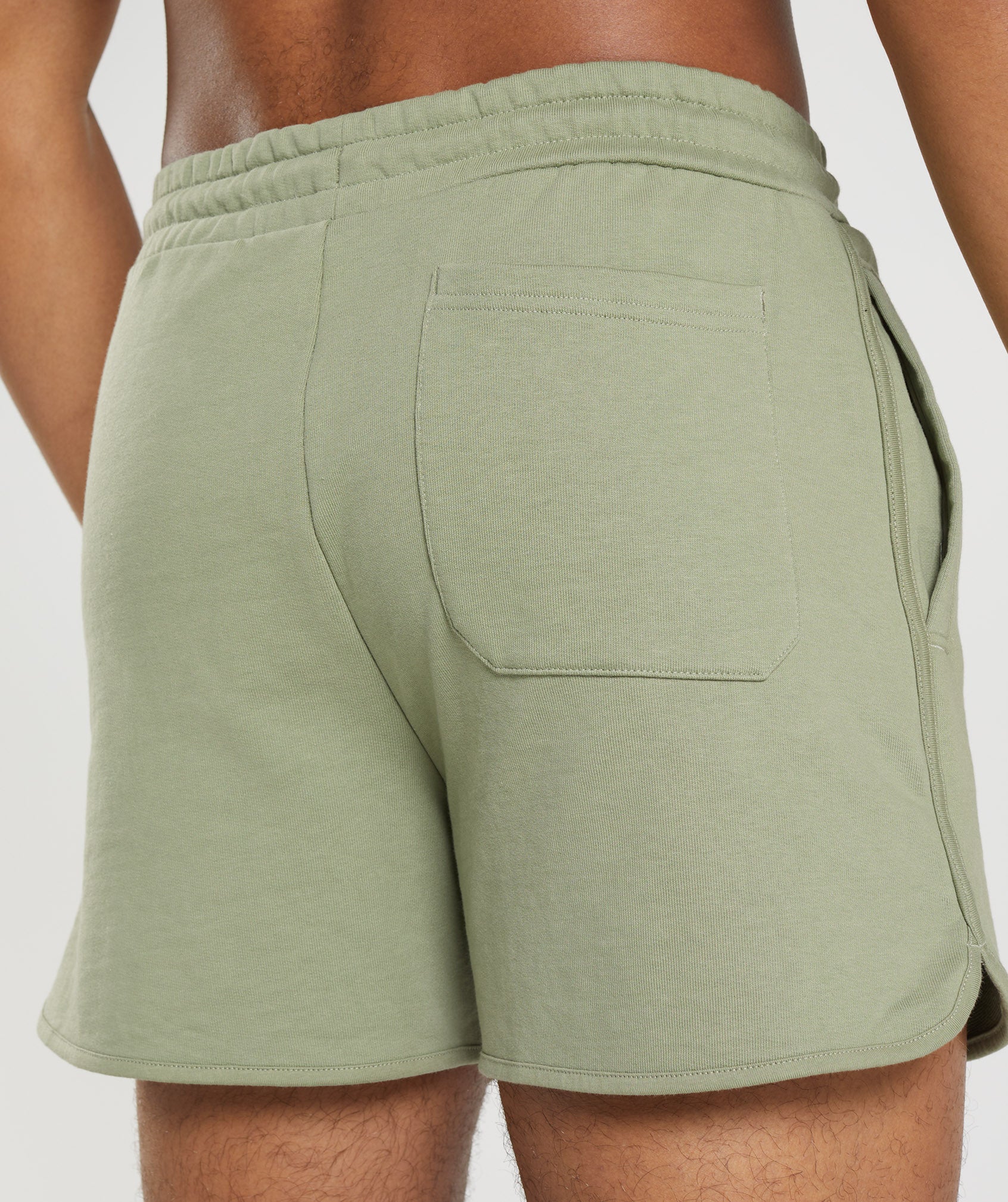 Rest Day Sweats 4'' Lounge Shorts in Sage Green - view 7