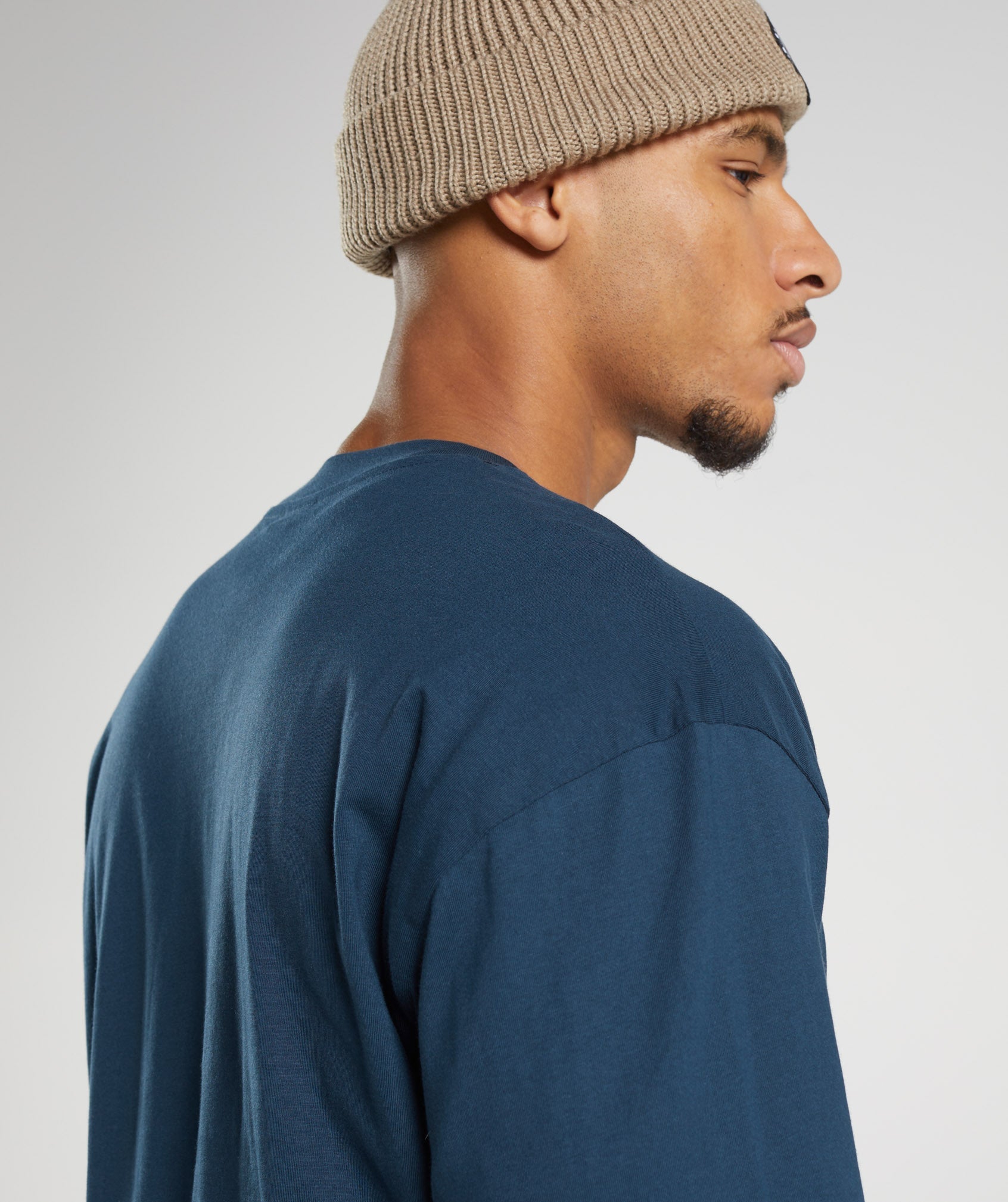 Rest Day Sweats Long Sleeve T-Shirt in Navy - view 7