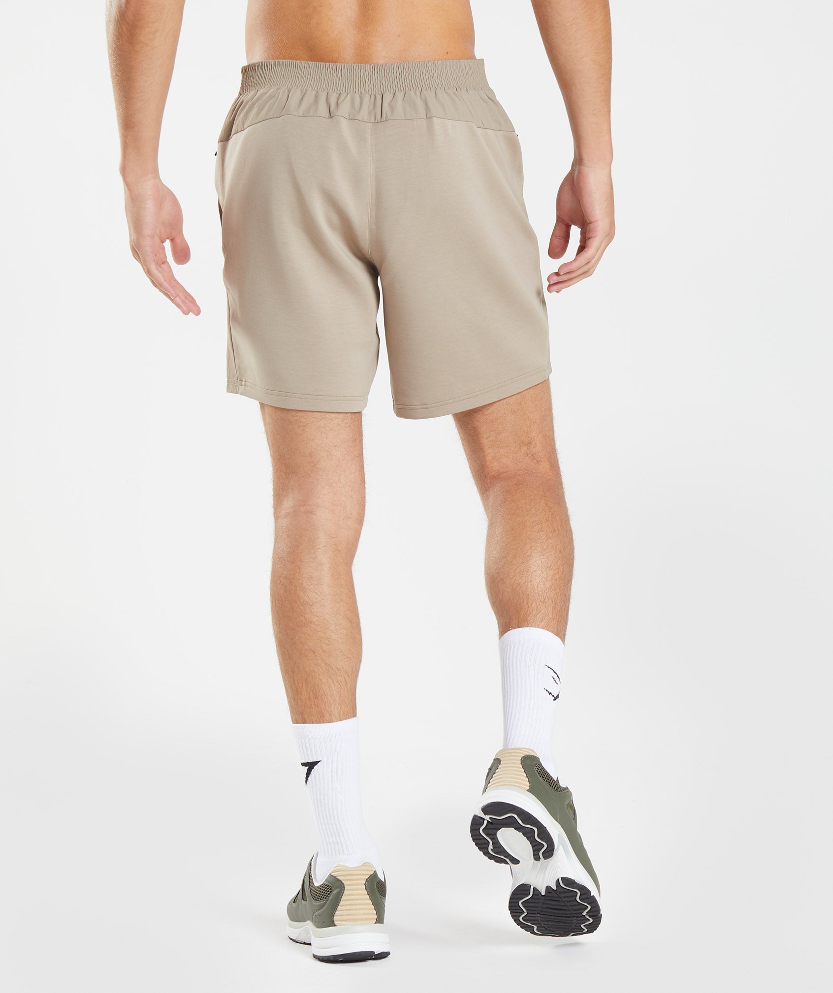 Retake Woven 7" Shorts in Cement Brown