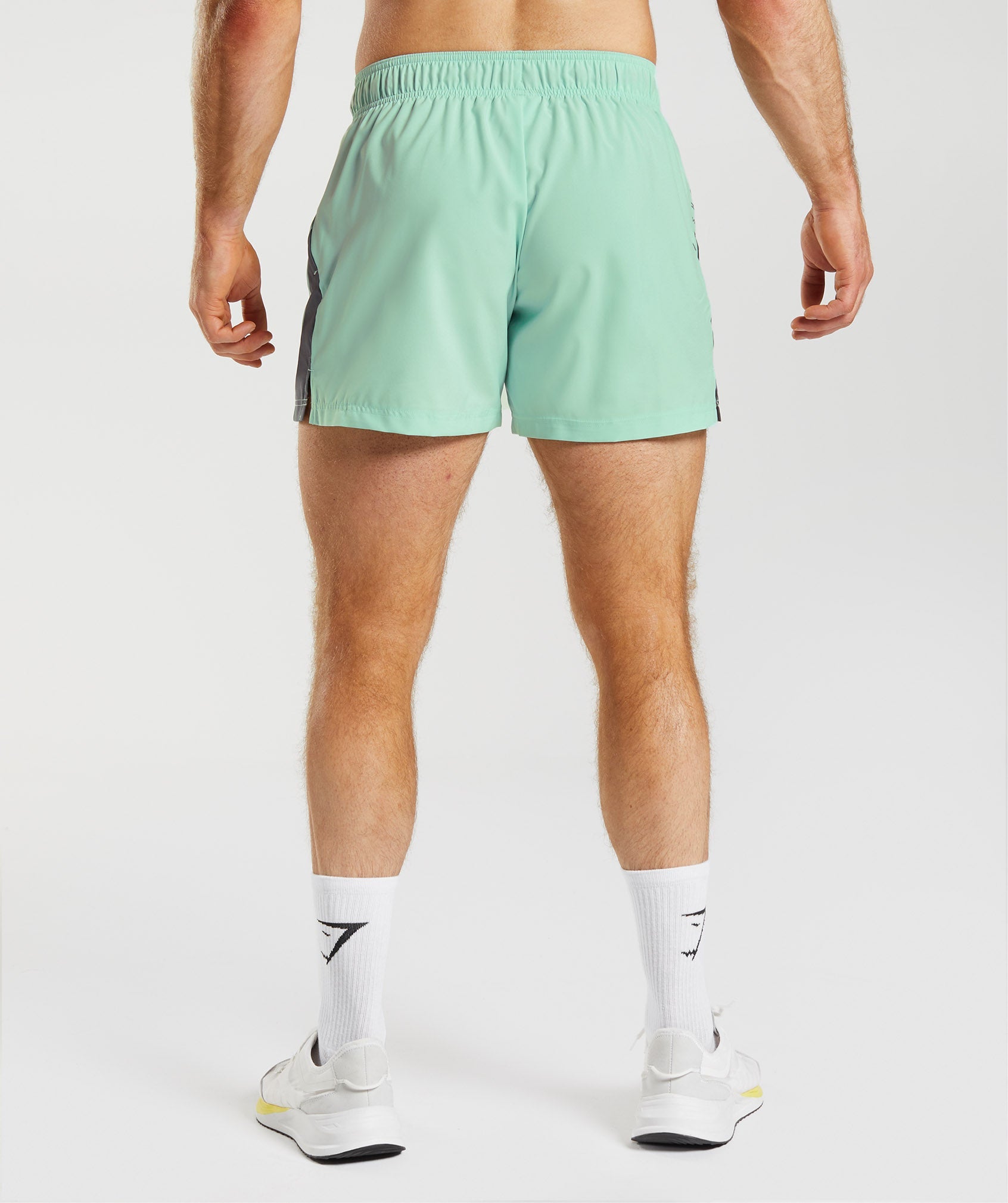 Sport 5" Shorts in Pastel Green/Silhouette Grey - view 2