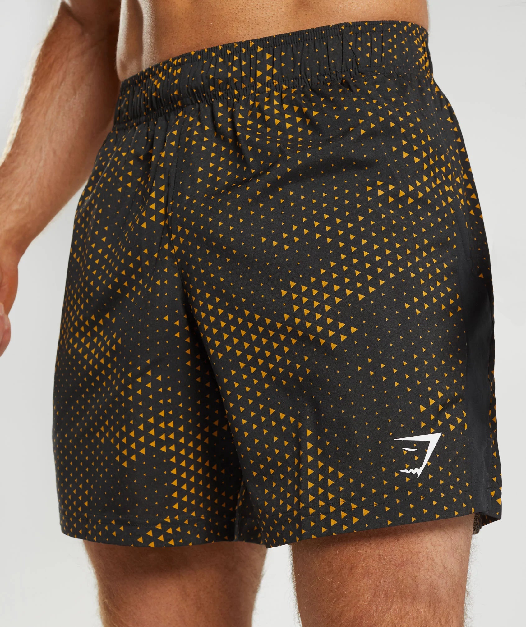 Sport Shorts in Turmeric Yellow Print