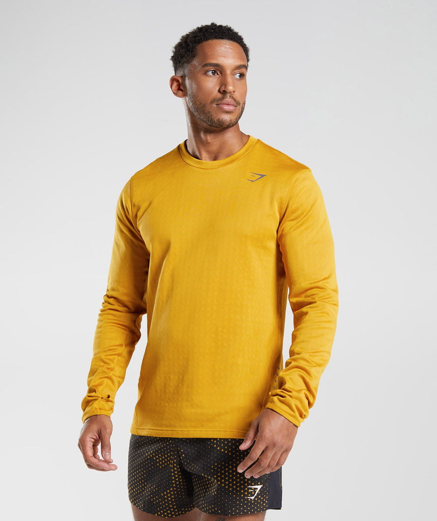 Gymshark Sport Crew Sweatshirt - Turmeric Yellow | Gymshark