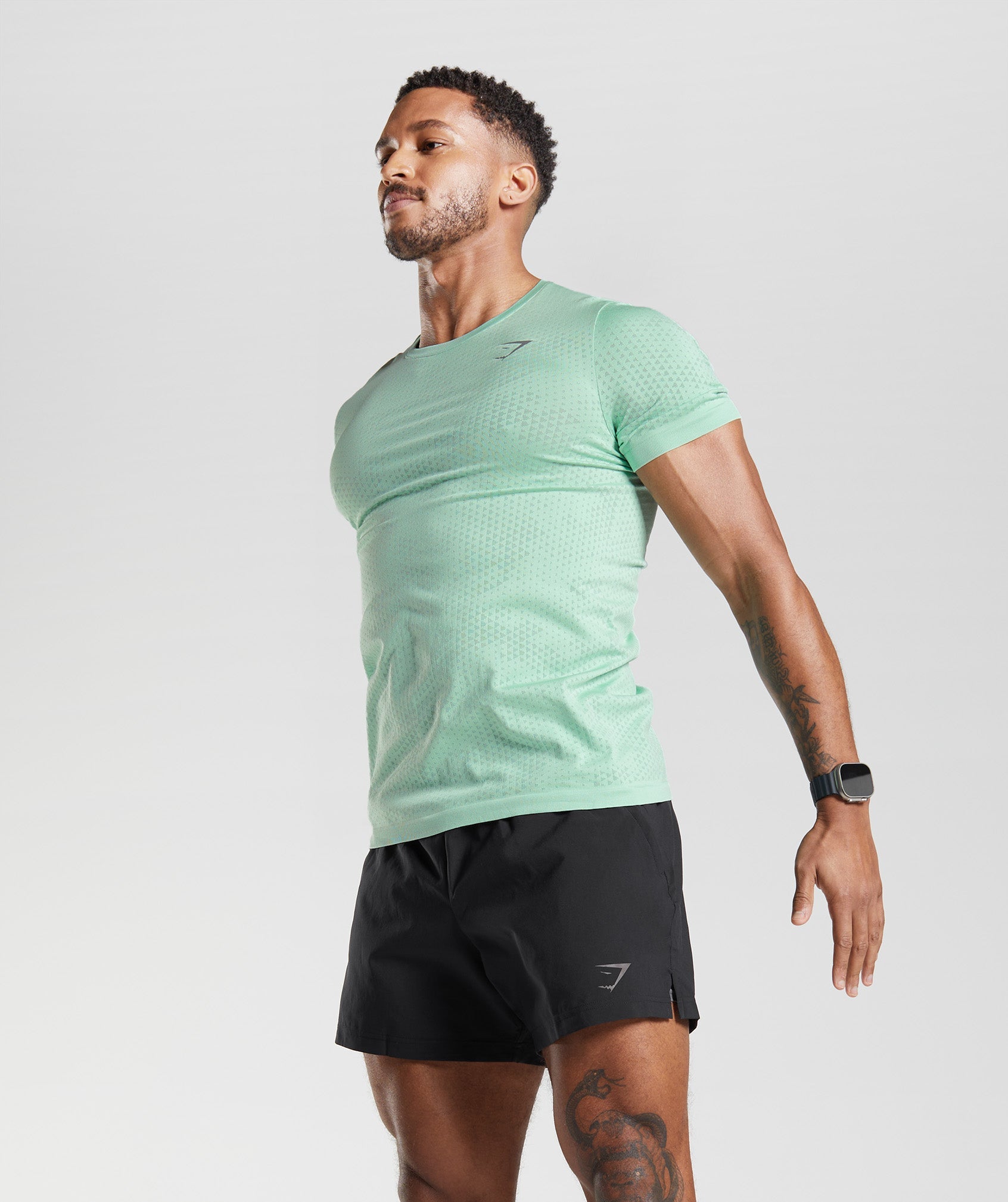 Sport Seamless T-Shirt in Pastel Green/Willow Green