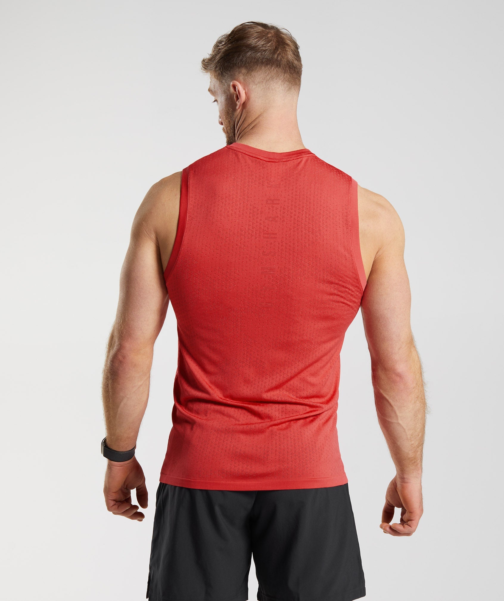 Sport Seamless Tank in Parrot Red/Rhubarb Red