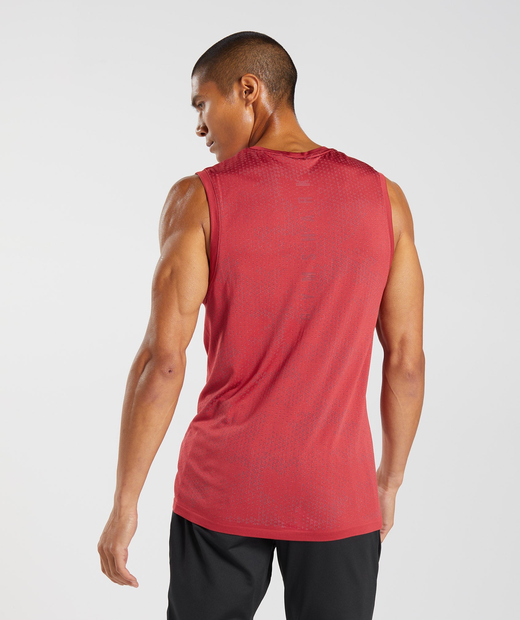 Sport Seamless Tank in Salsa Red/Baked Maroon