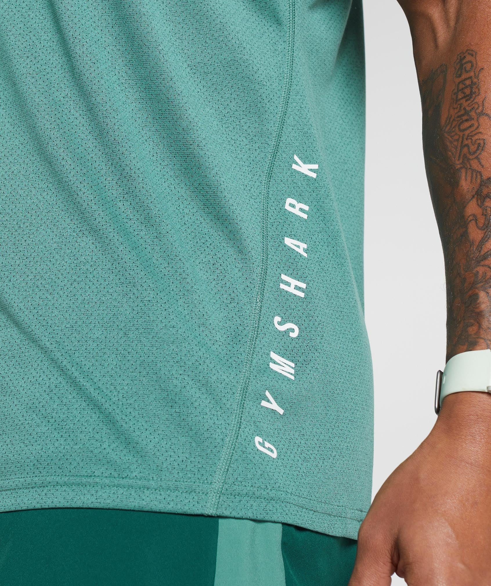 Sport T-Shirt in Hoya Green/Black Marl