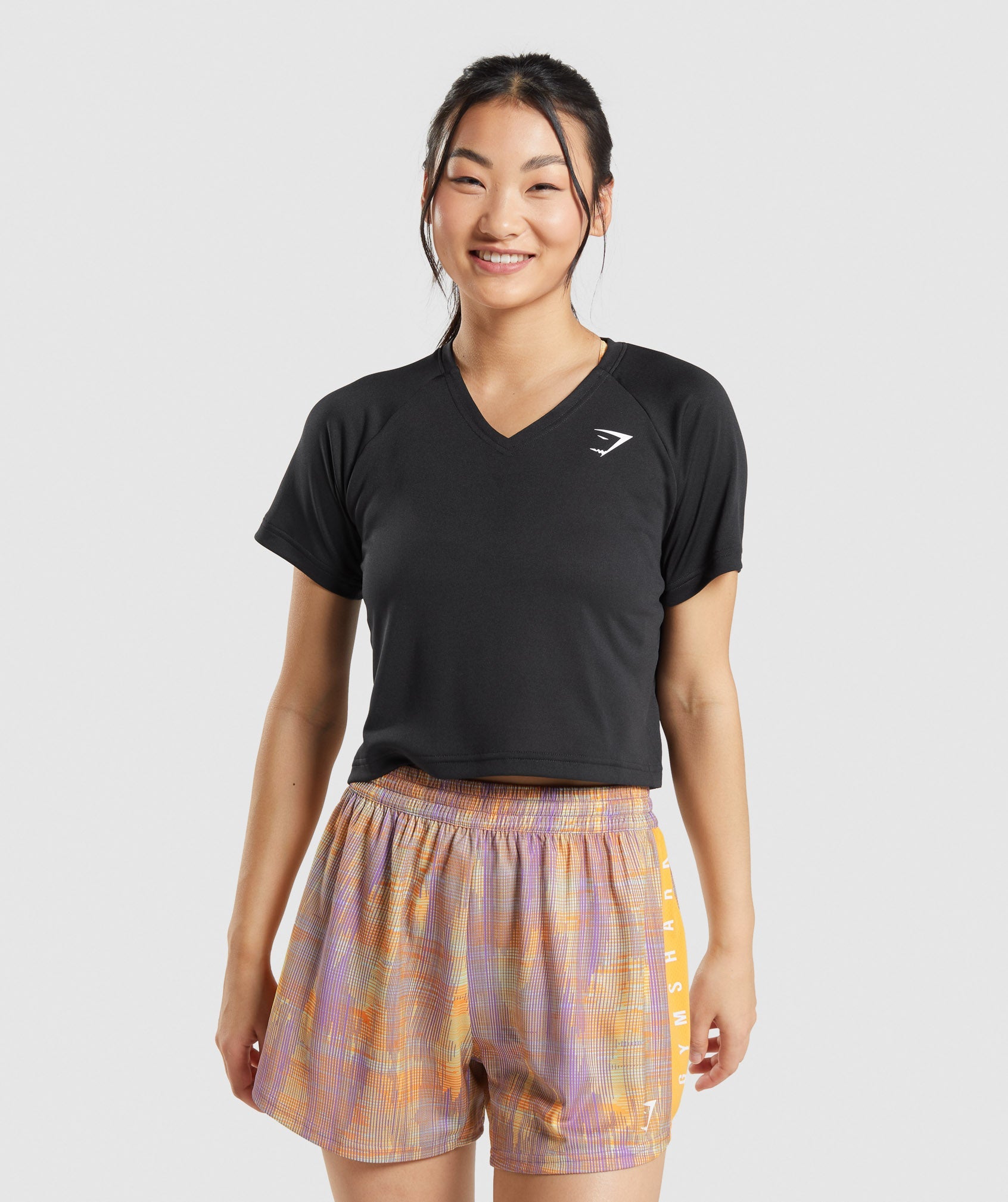 Sport Midi T-Shirt in Black - view 1