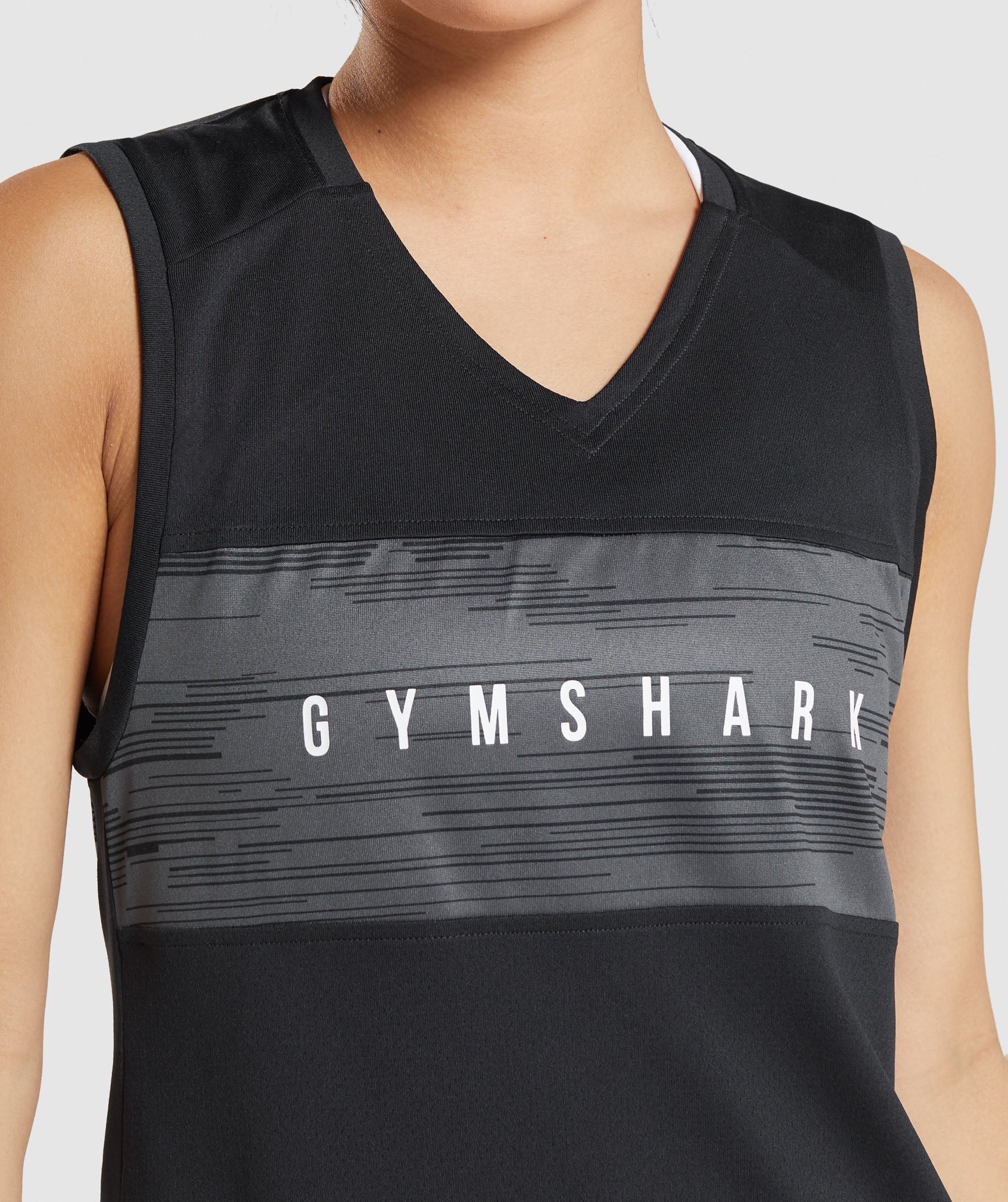 Sport Loose Tank in Black Print - view 6