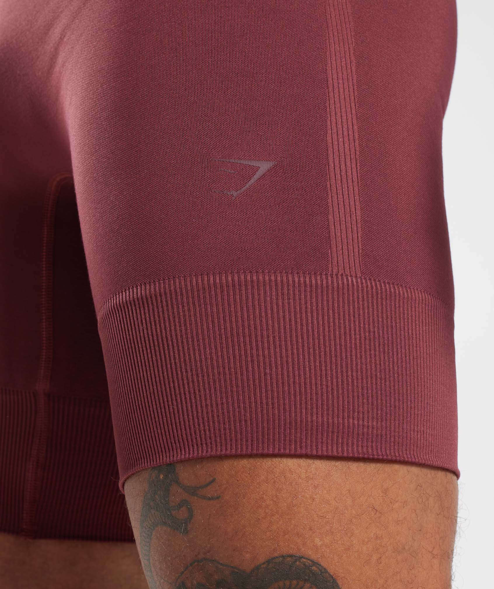 Running Seamless 7" Shorts in Cherry Brown - view 6