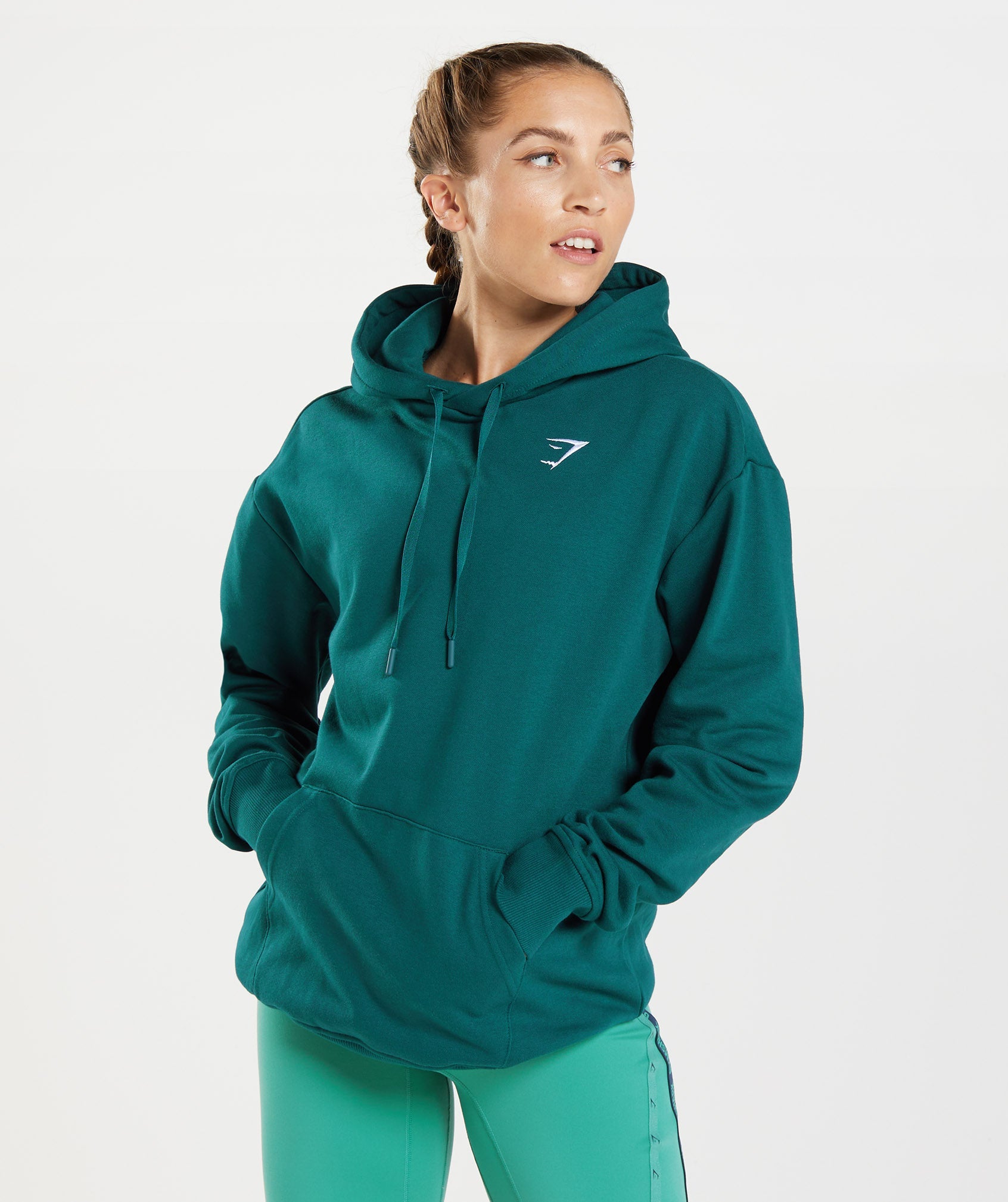 Training Oversized Hoodie in Winter Teal