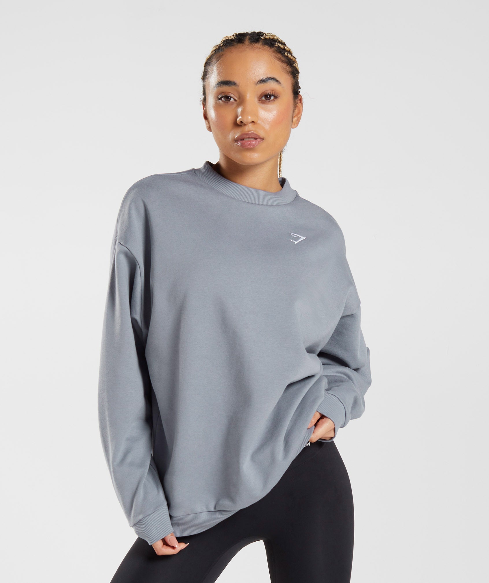 Training Oversized Sweatshirt in Drift Grey - view 1