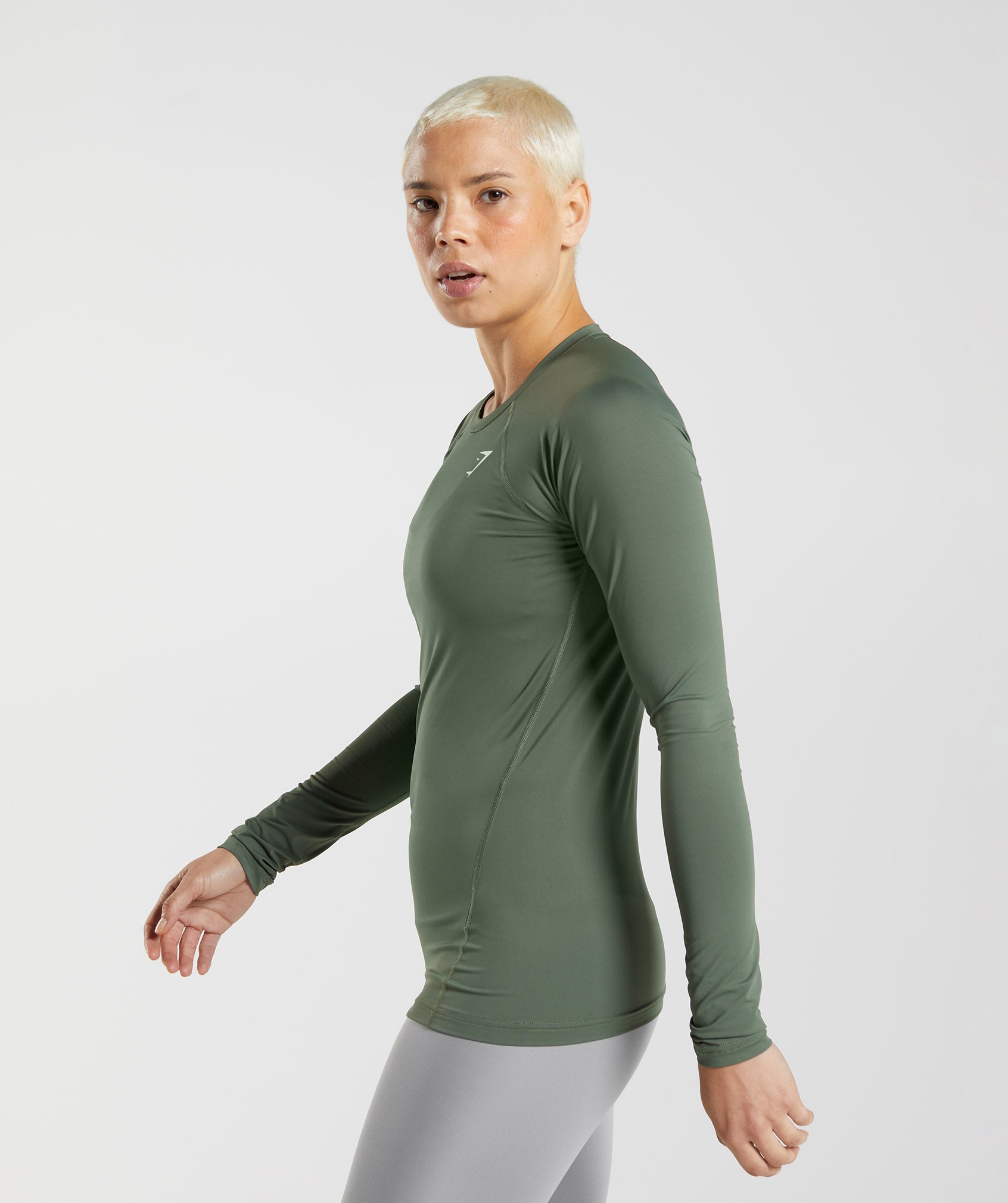 Training Baselayer Long Sleeve Top in Core Olive