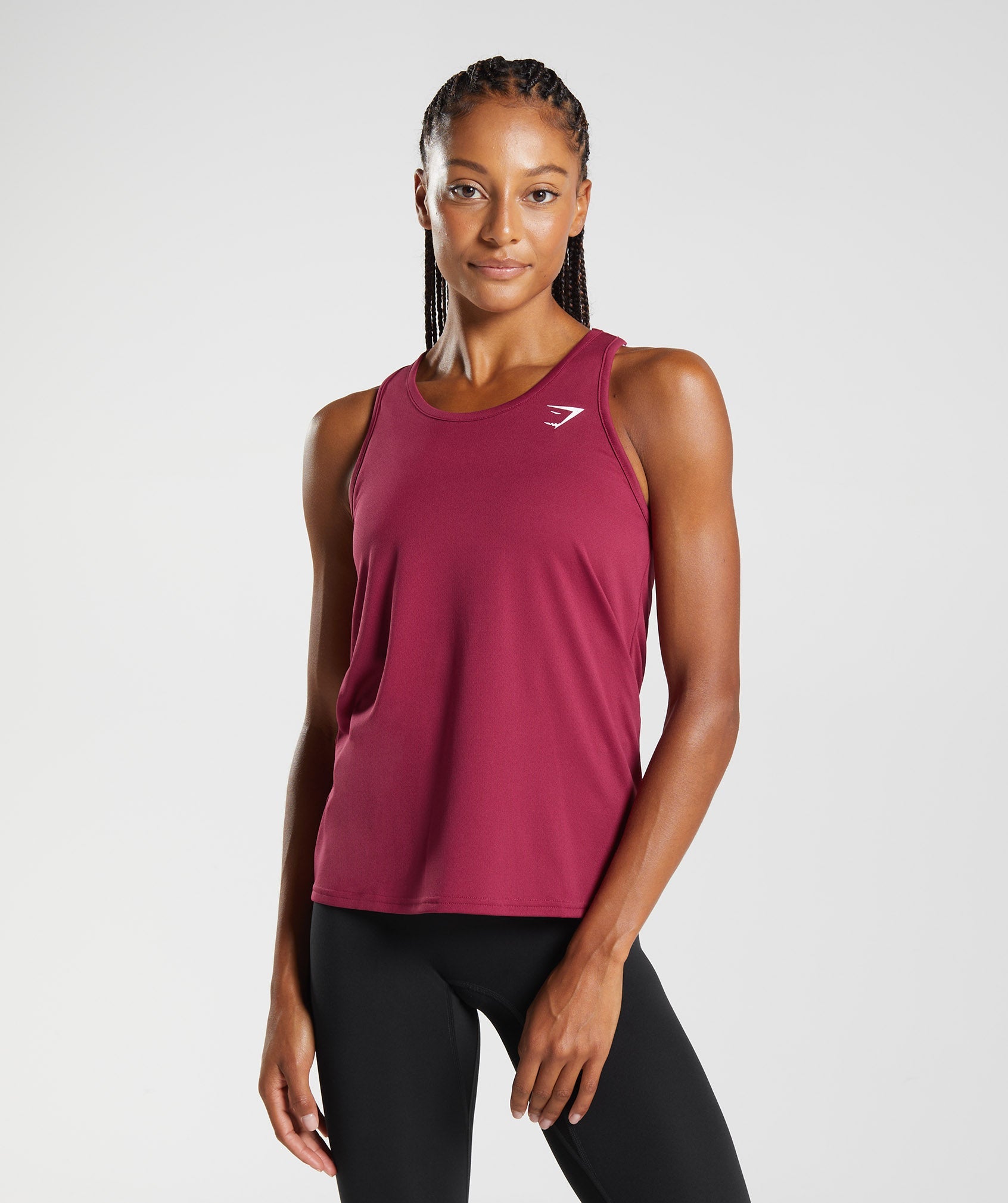 Training Tank in Currant Pink