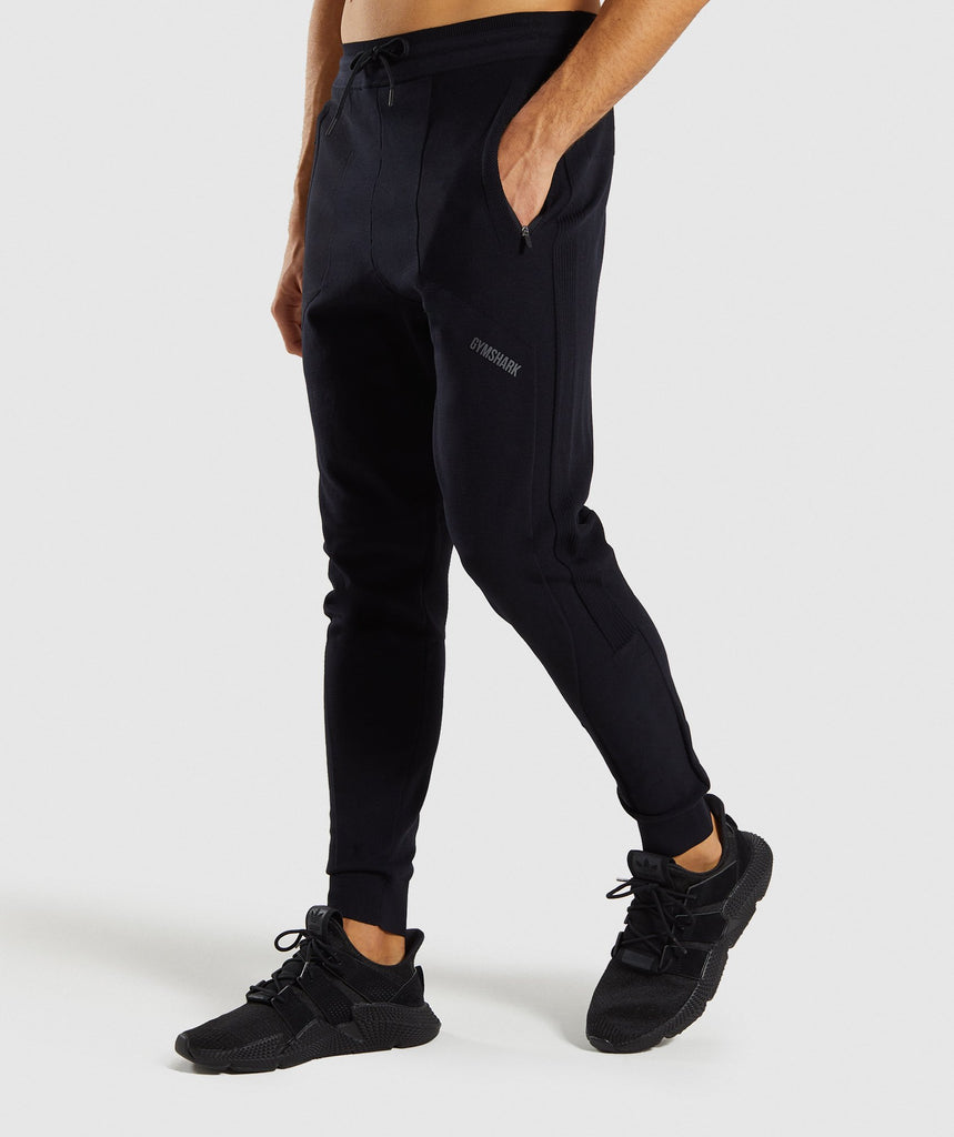 Gymshark True Knit Joggers - Black | Bottoms | Gymshark