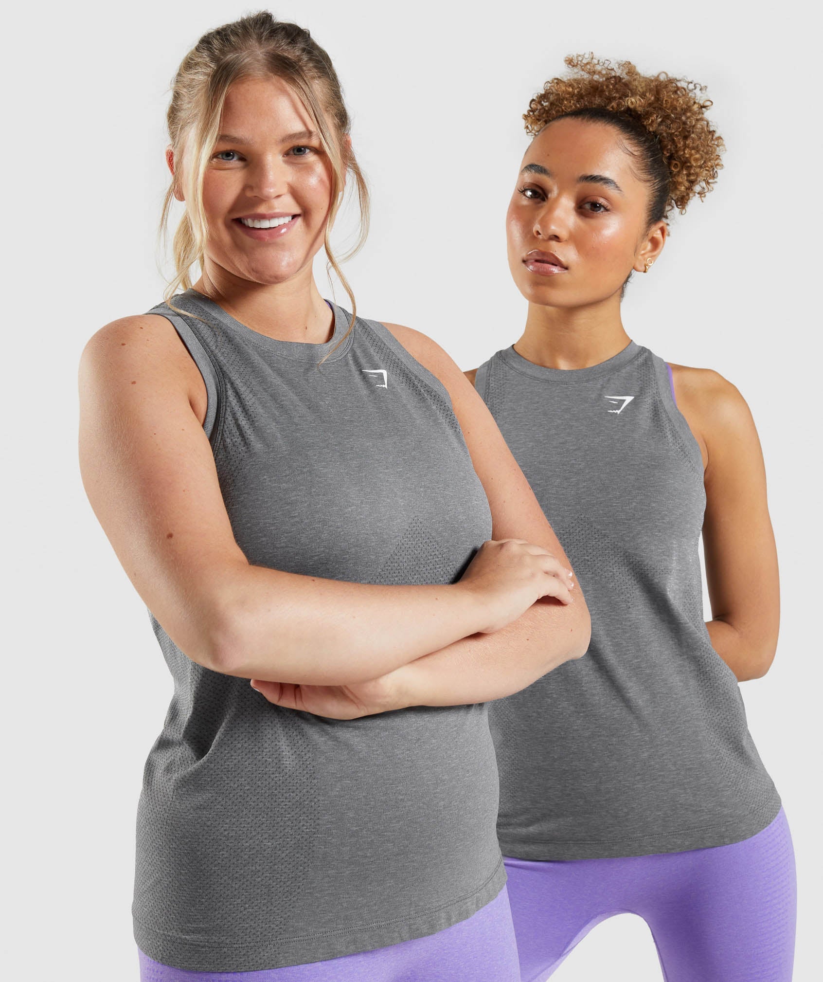 Vital Seamless 2.0 Light Tank in Smokey Grey Marl