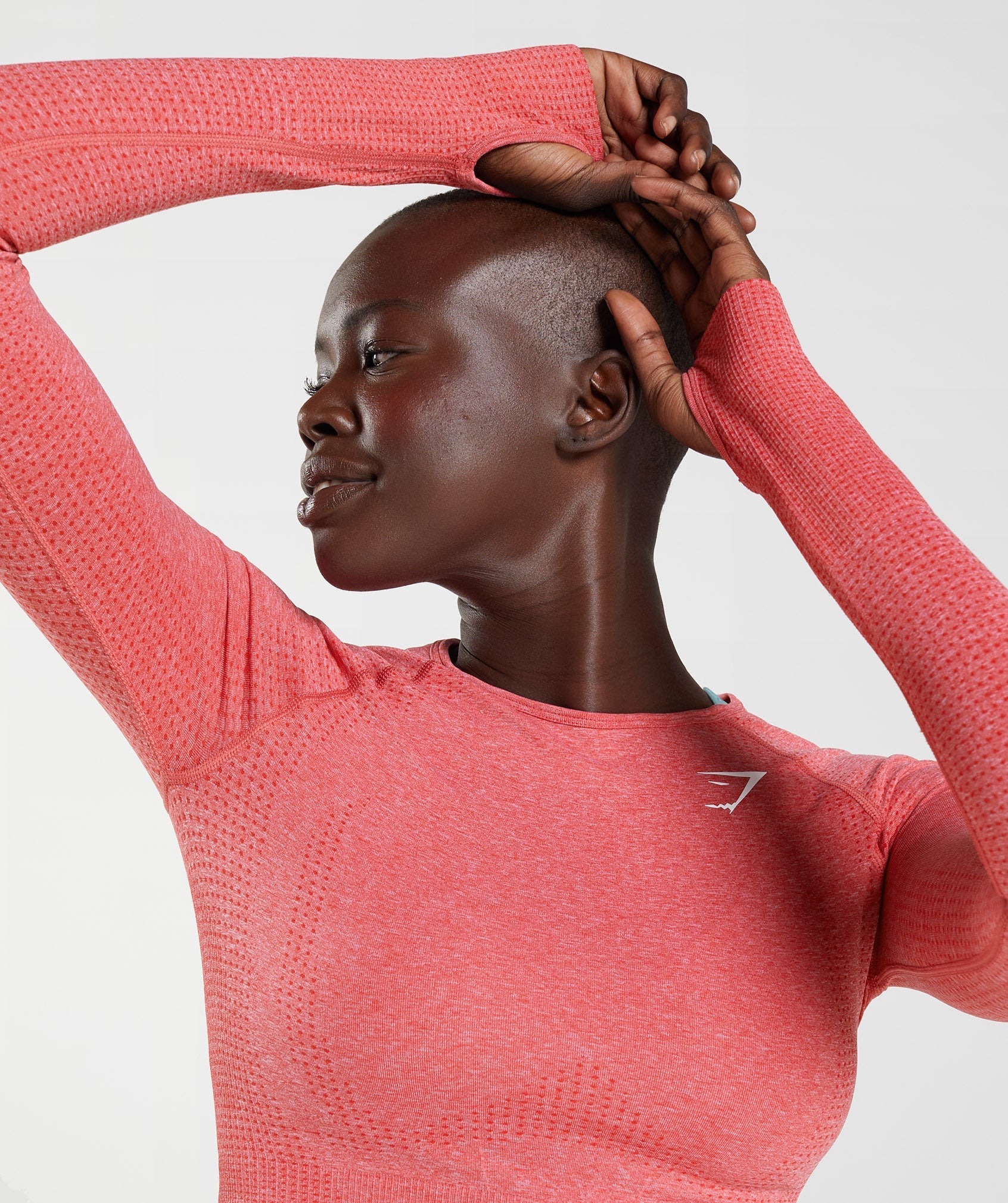 Vital Seamless 2.0 Crop Top in Chilli Red Marl