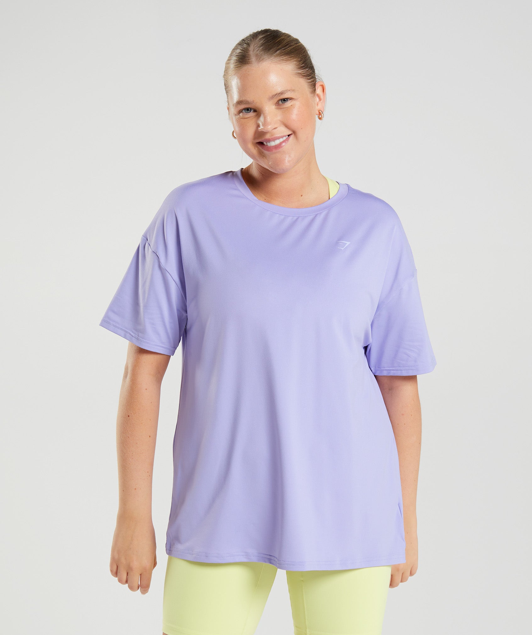 Whitney Oversized T-Shirt in Wildflower Purple