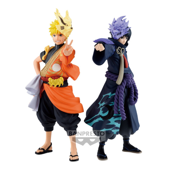 NARUTO SHIPPUDEN FIGURE ANIMATION 20TH ANNIVERSARY COSTUME (Uzumaki Naruto  / Uchiha Sasuke) 火影忍者 疾風傳 渦卷鳴門 漩渦鳴人 內輪佐助 宇智波佐助 | UP-NEXT