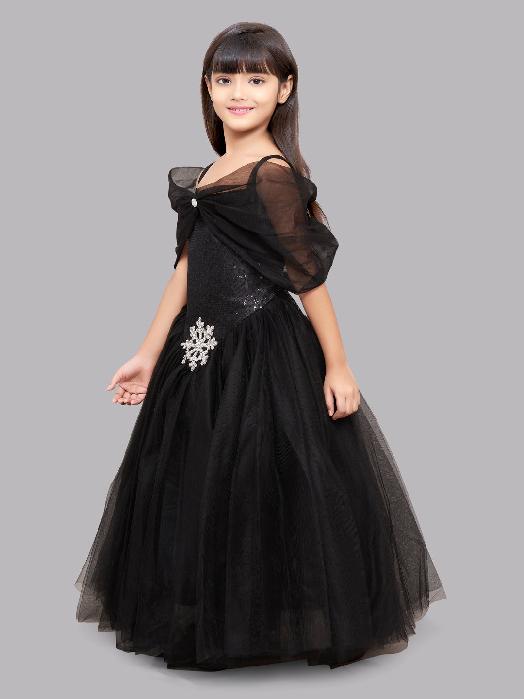 Pink Chick Black Princess Ball Gown