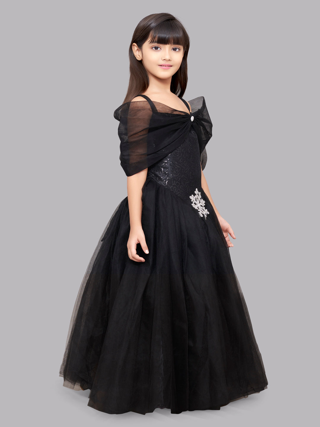 Pink Chick Black Princess Ball Gown