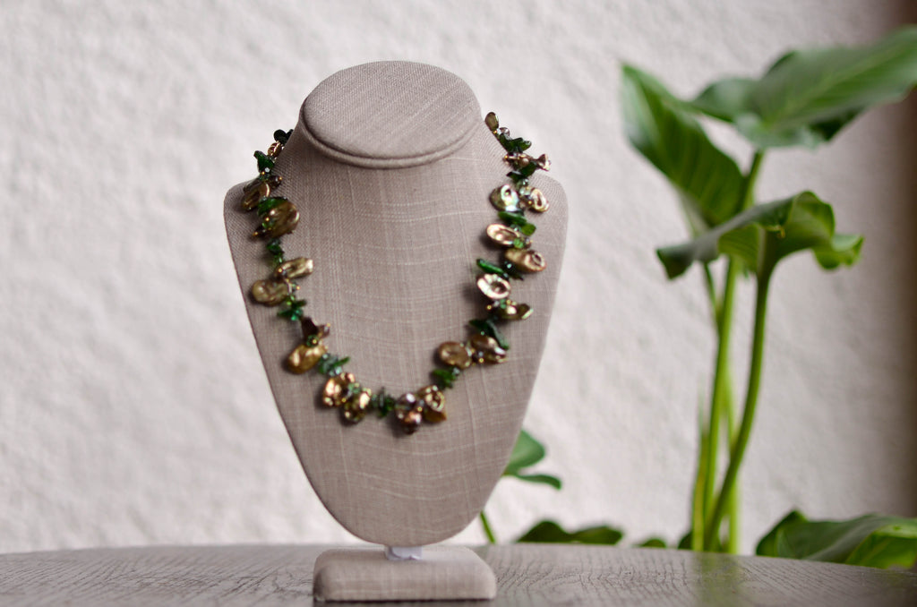 5 strands Keshi pearl necklace