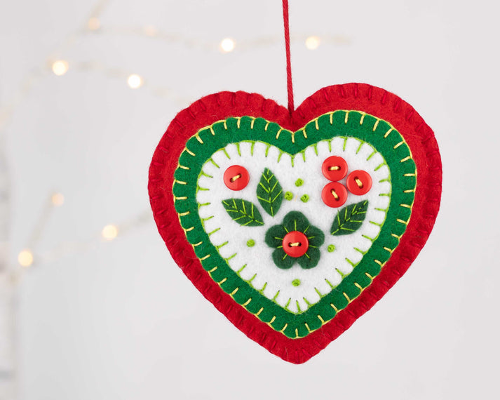 Heart Christmas Ornament PDF Sewing Pattern – Tilly & Puffin