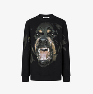 rottweiler printed sweatshirt