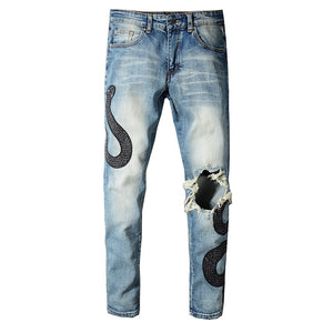 mike amiri jeans snake